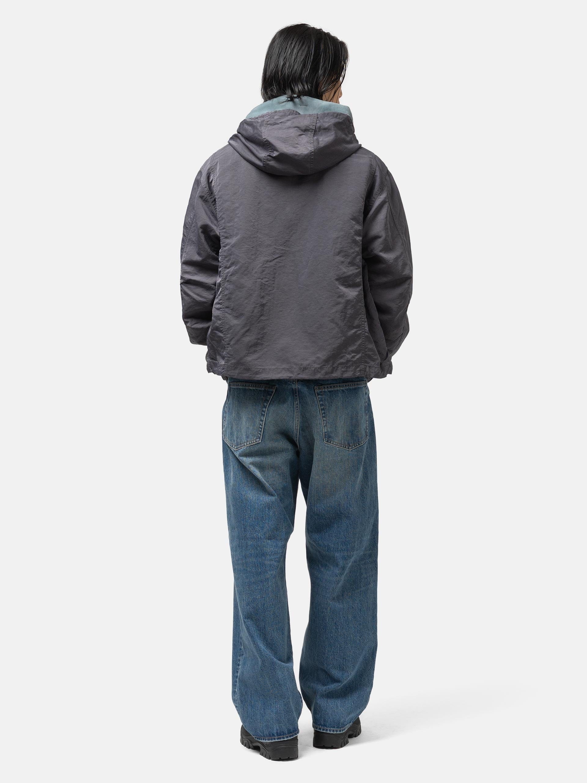 BEAMS Garment Dye Hooded Blouson Black