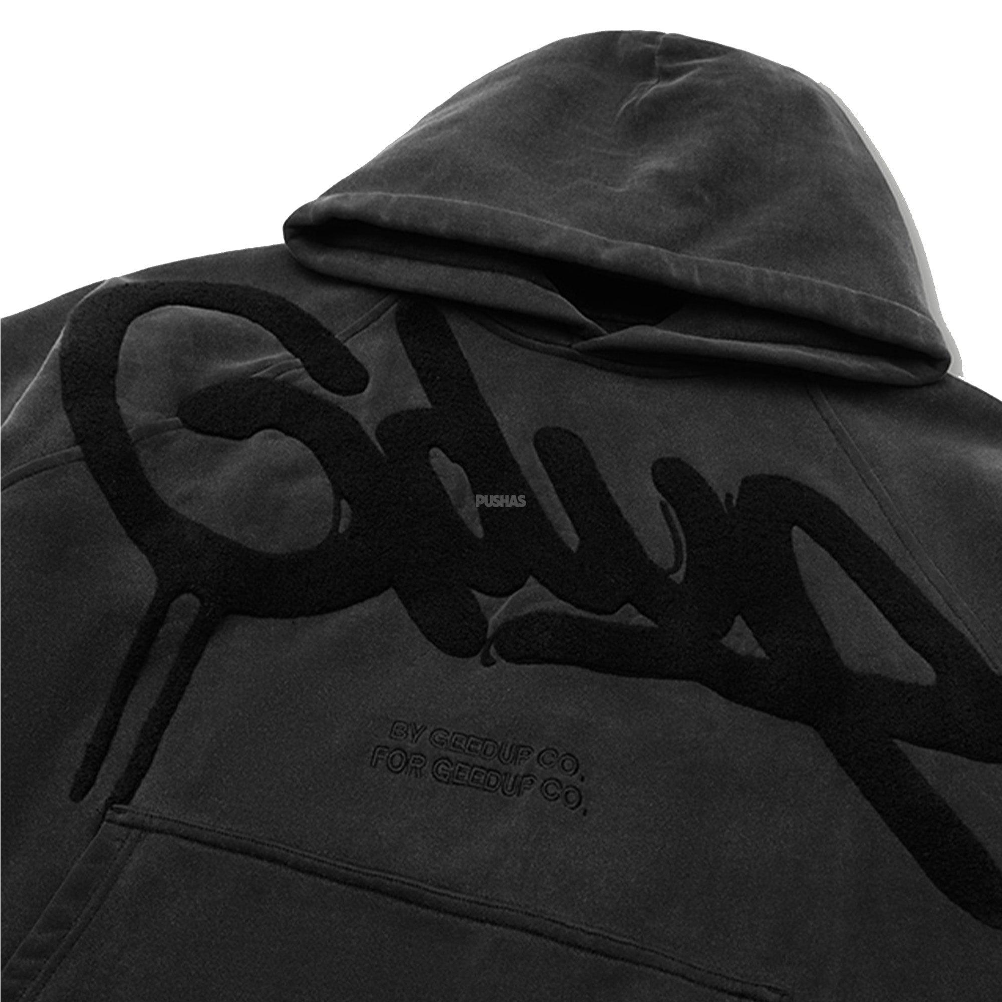 Geedup Handstyle Hoodie Vintage Washed Black (2024)