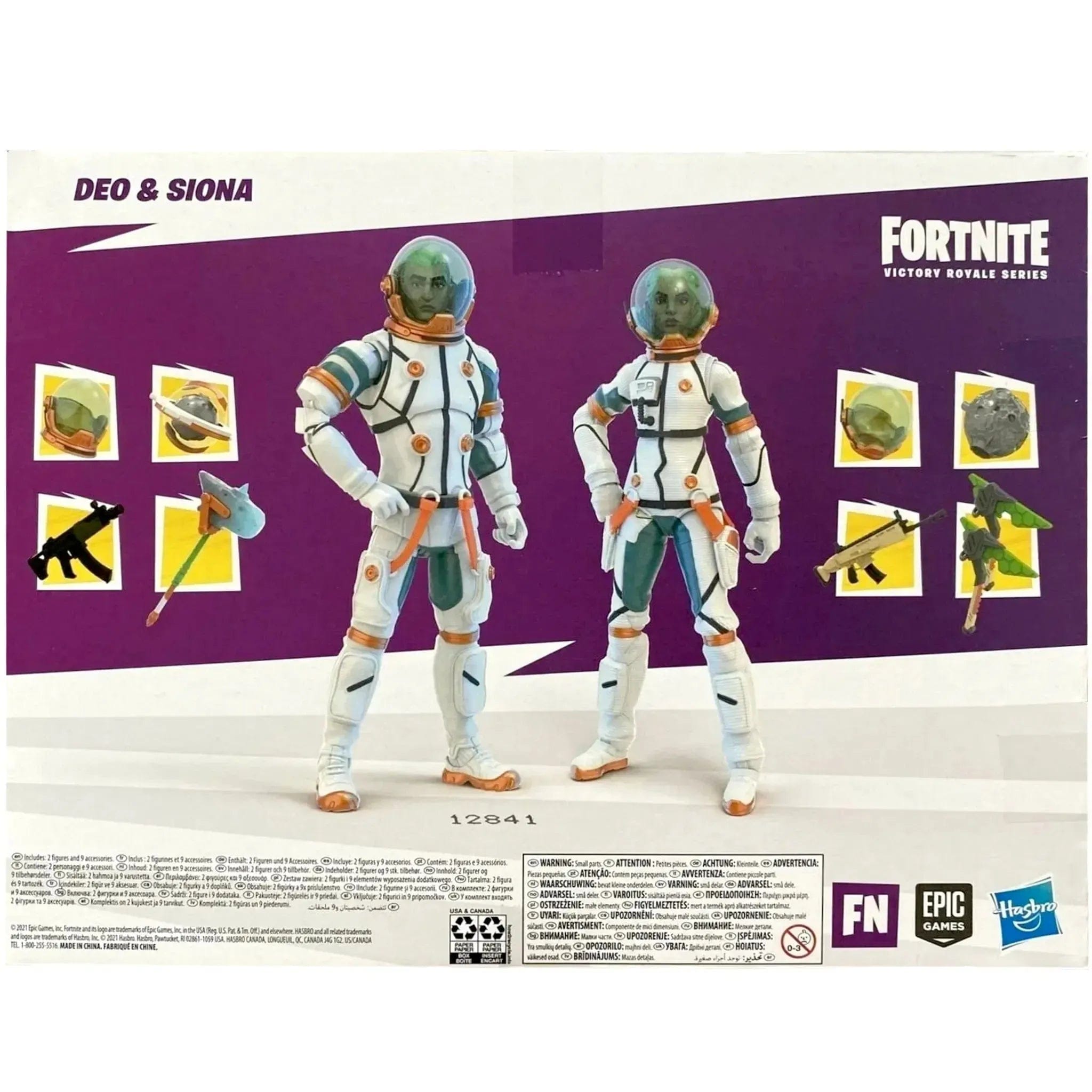 Hasbro Fortnite - Astronaut Outfit Deo & Siona Action Figure Set (6") - Hasbro - Victory Royale Series - (2021)