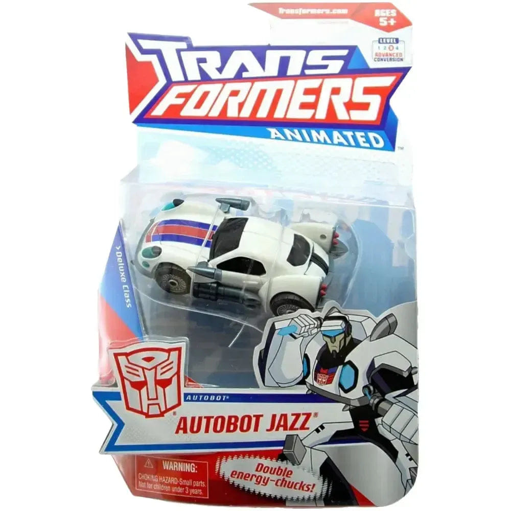 Hasbro Transformers: Animated - Autobot Jazz Action Figure (Deluxe Class) - Hasbro - Level 3 Advanced Conversion - (2008)