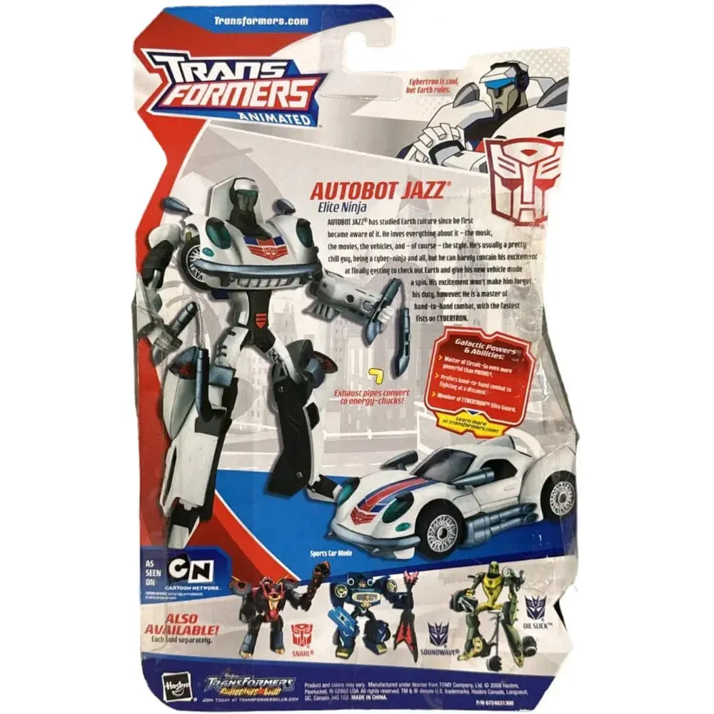 Hasbro Transformers: Animated - Autobot Jazz Action Figure (Deluxe Class) - Hasbro - Level 3 Advanced Conversion - (2008)