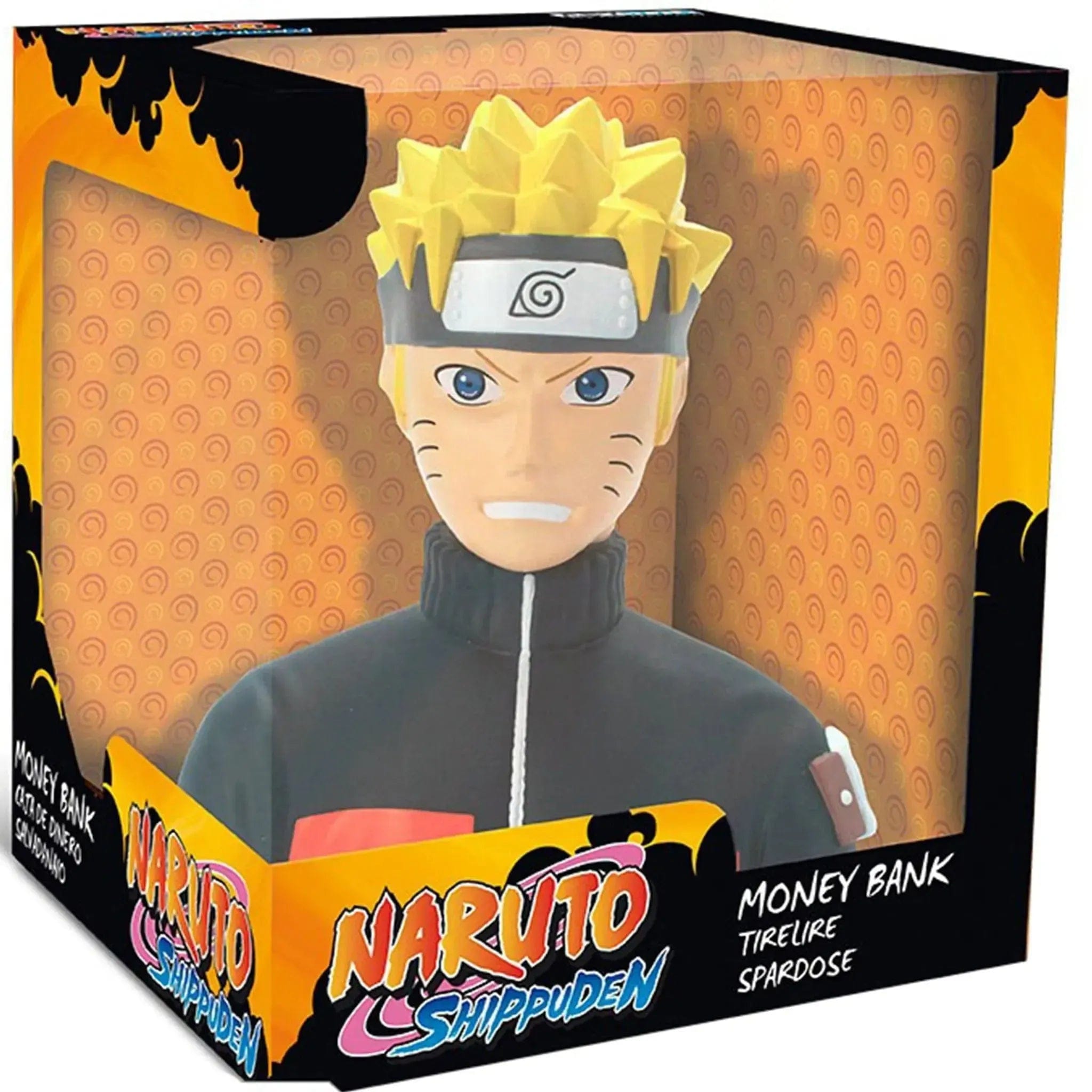 Abystyle Naruto Shippuden - Naruto Uzumaki Bust Coin Bank Figure (PVC) - ABYstyle