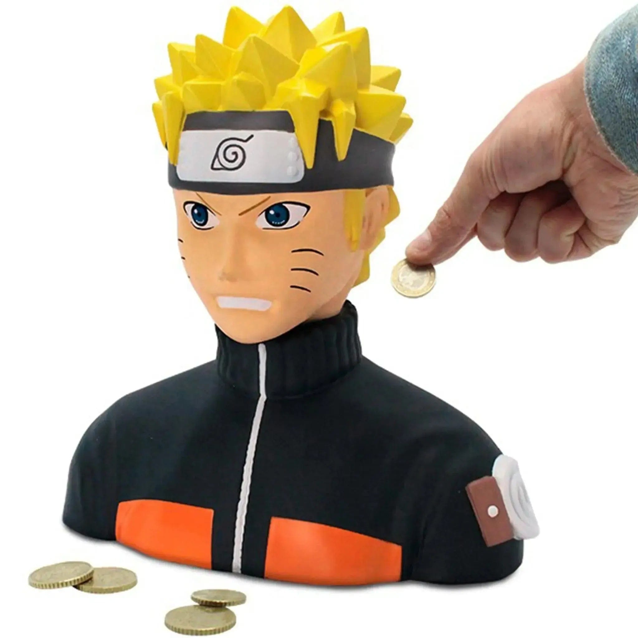 Abystyle Naruto Shippuden - Naruto Uzumaki Bust Coin Bank Figure (PVC) - ABYstyle