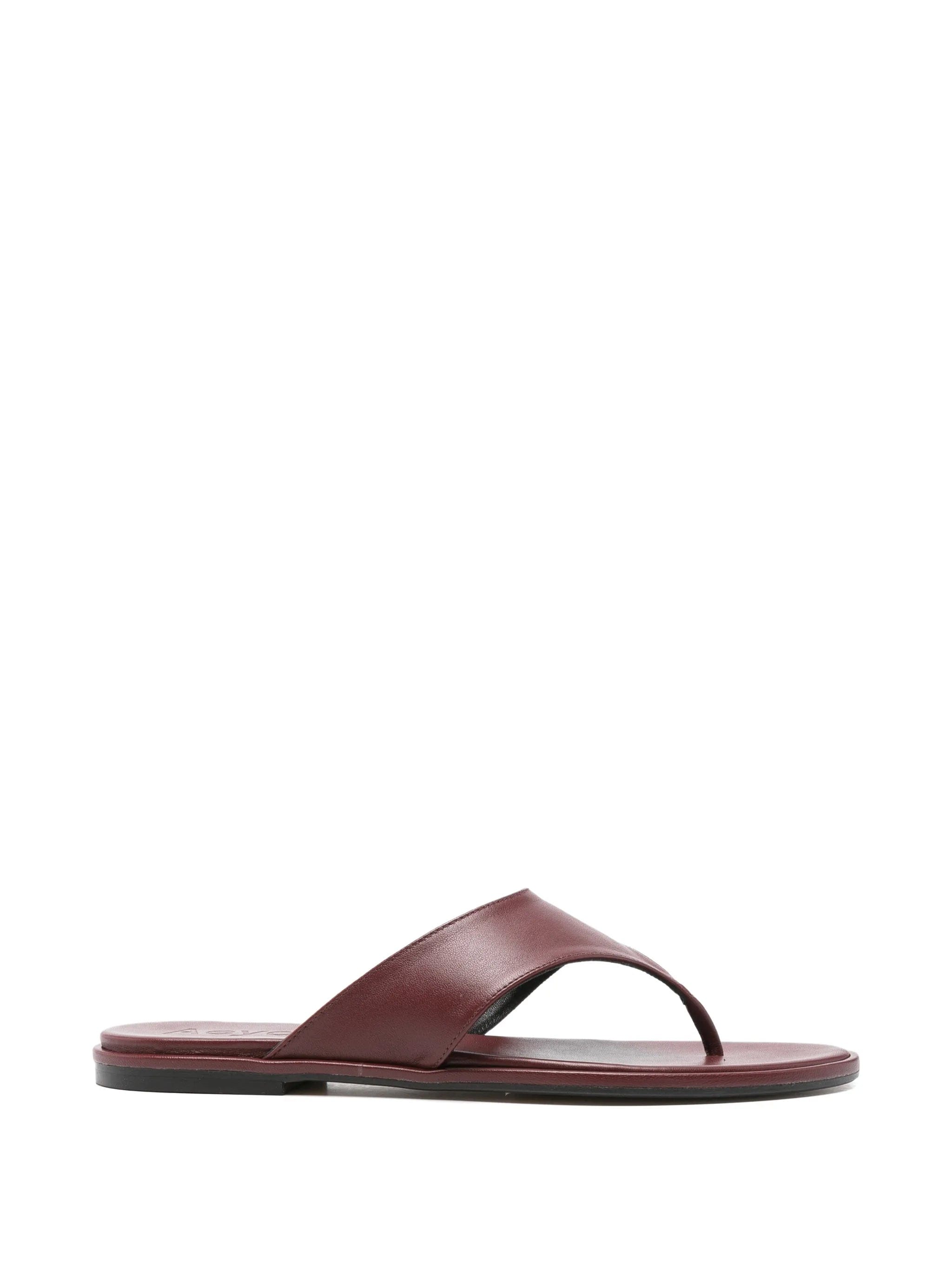 Aeyde Amaya nappa leather flip flops