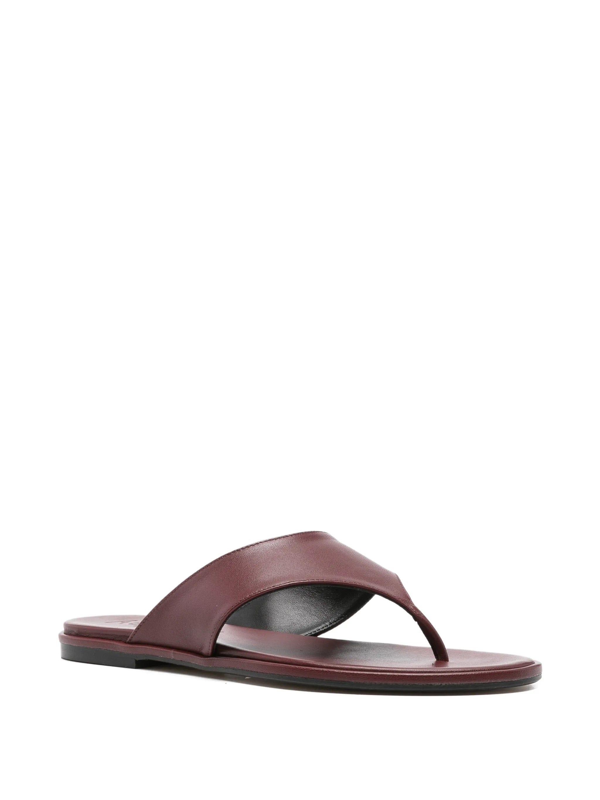Aeyde Amaya nappa leather flip flops