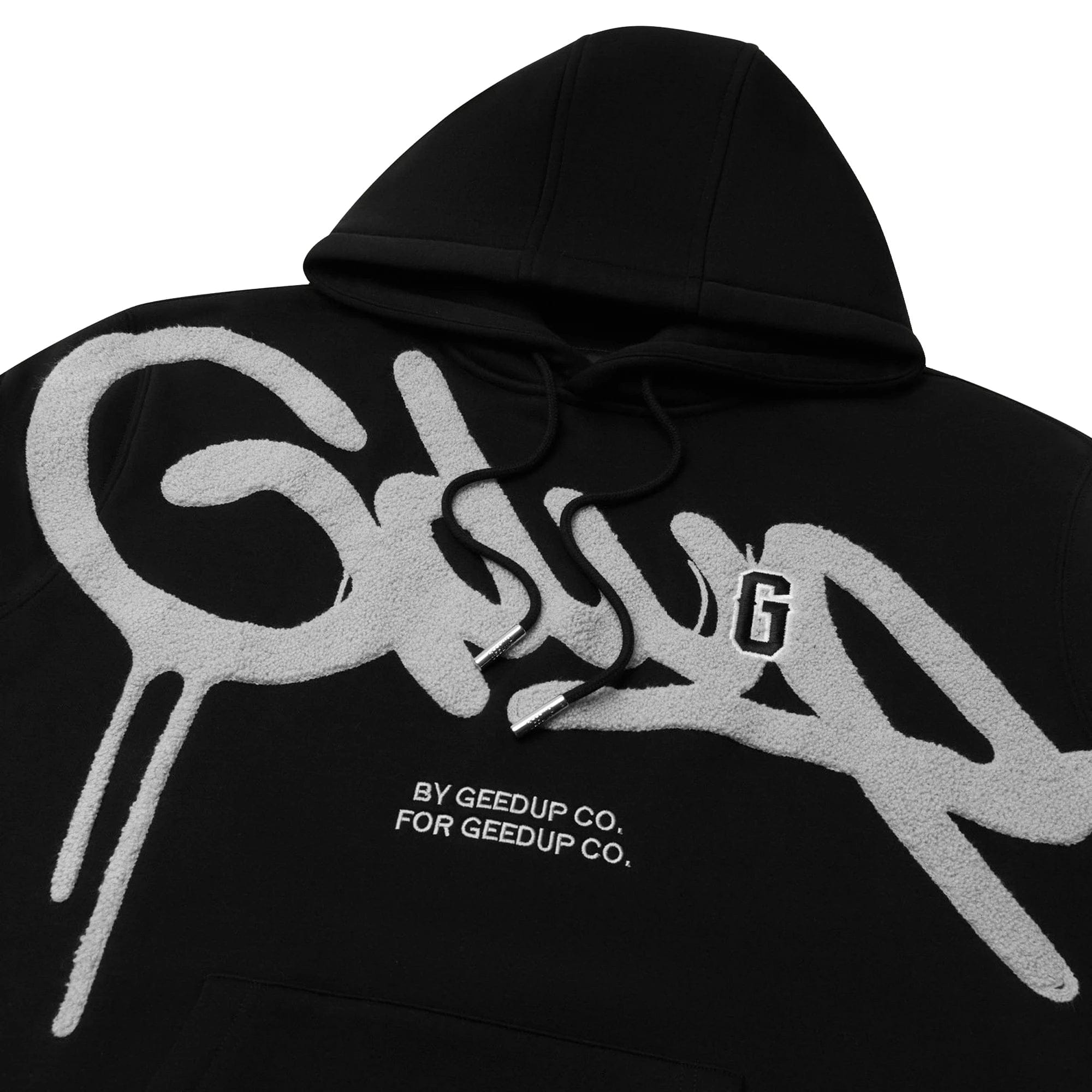 Geedup Handstyle G Hoodie Black / Light Grey (2025)