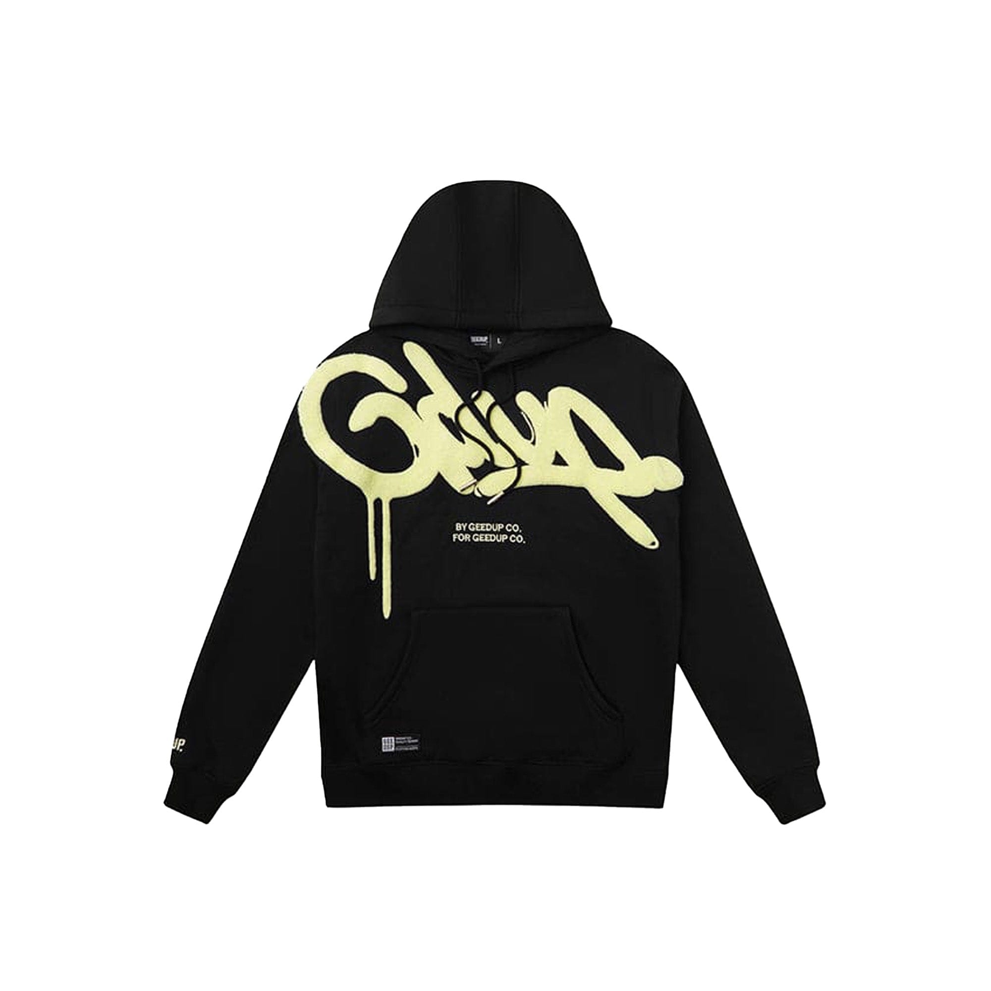 Geedup Handstyle Hoodie Black / Sorbet (2025)