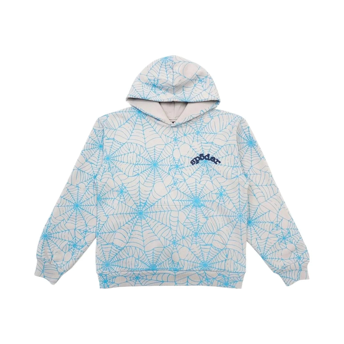 Heather SP5DER Aop Web Hoodie Heather Grey