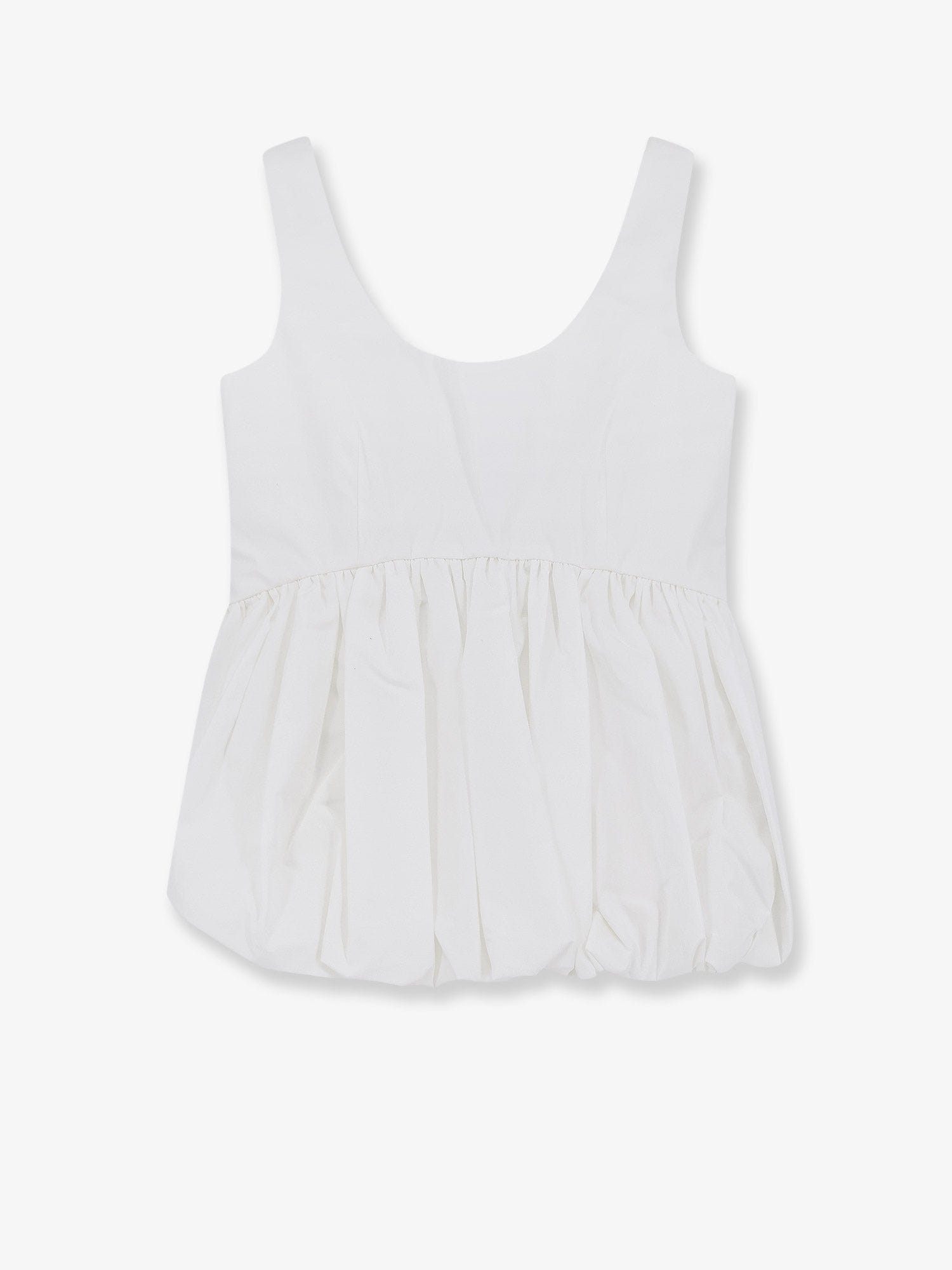ROHE Voluminous peplum cotton tank top