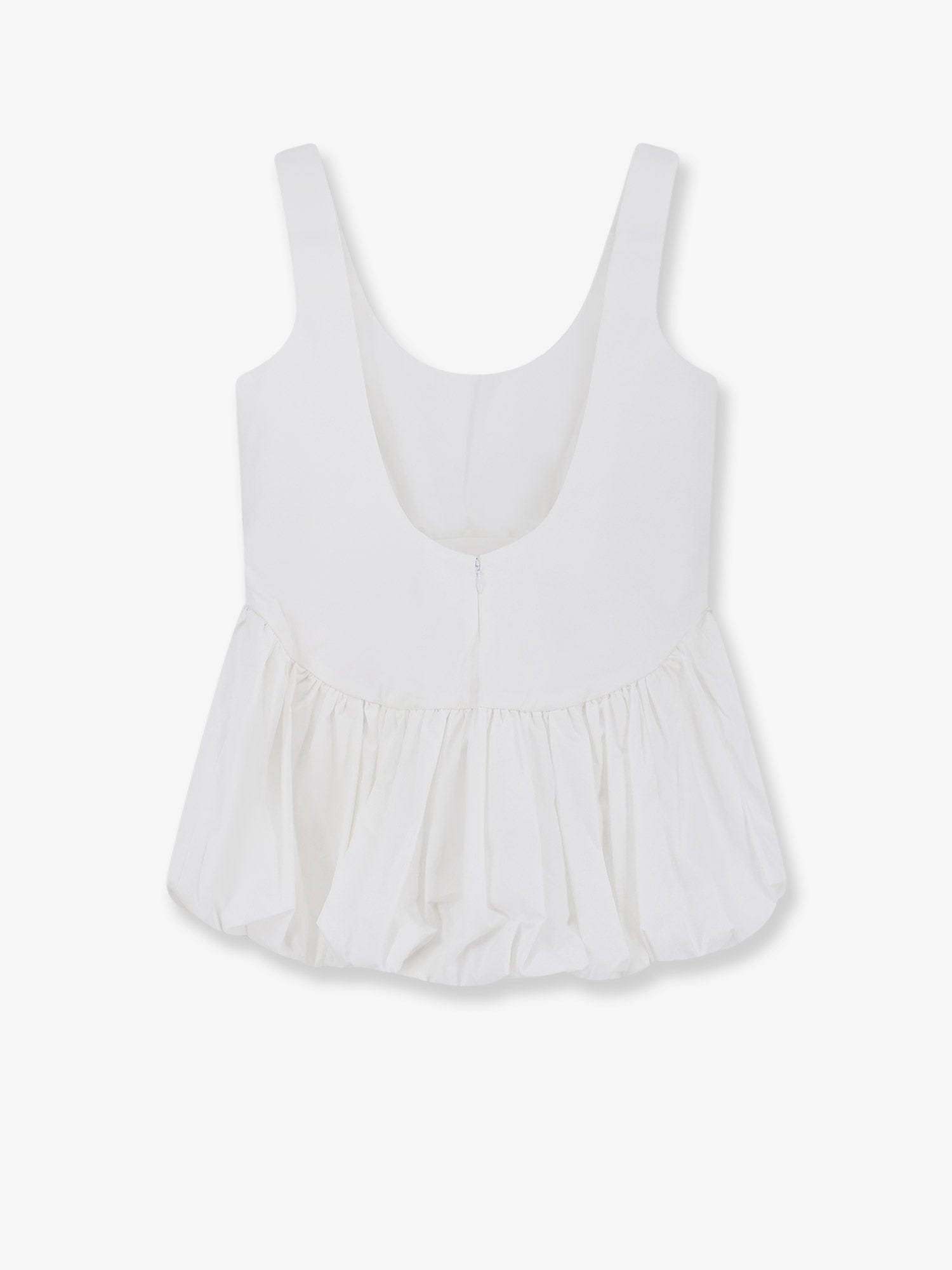 ROHE Voluminous peplum cotton tank top