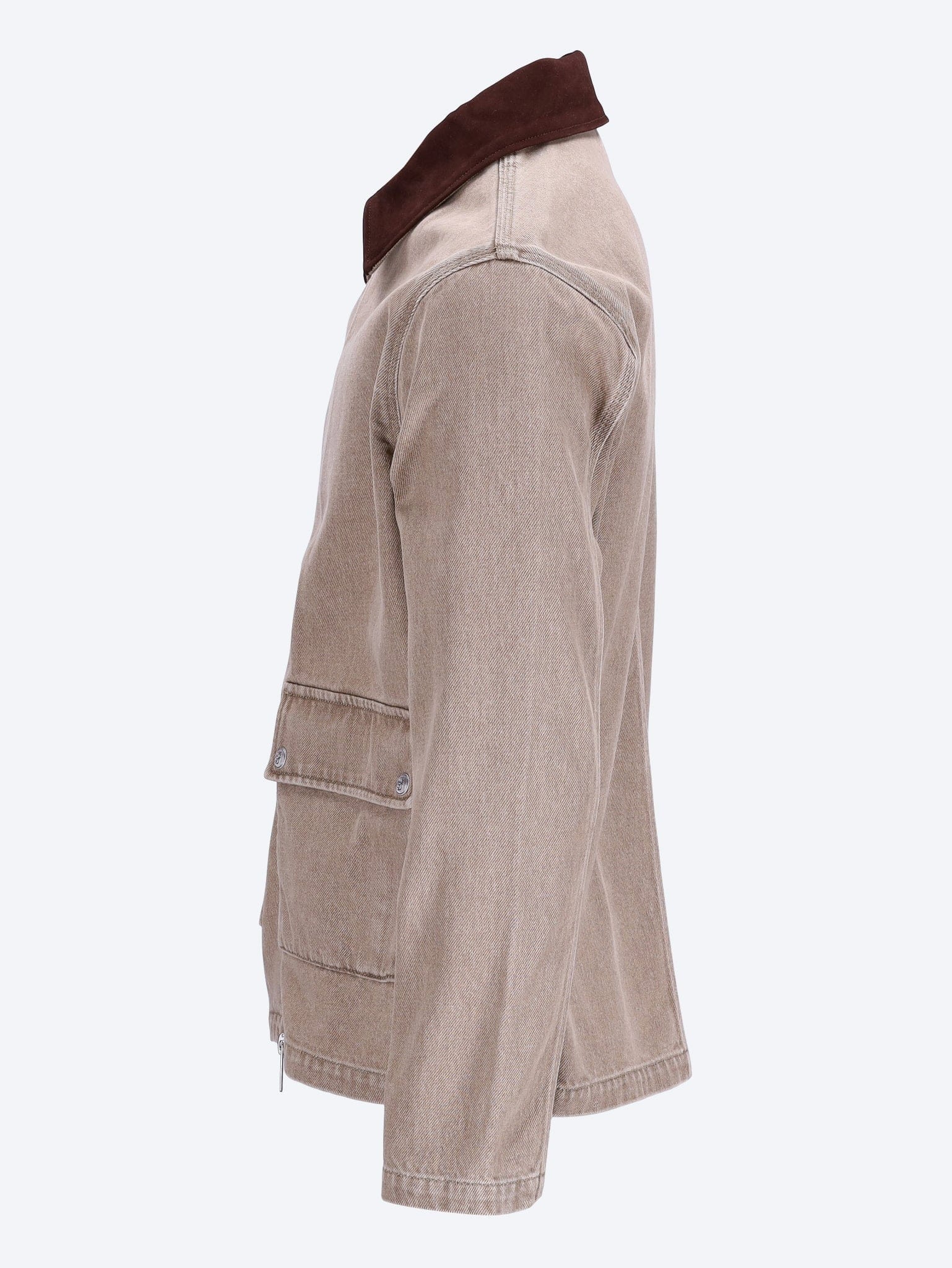 DROLE de Monsieur Washed zipped denim jacket