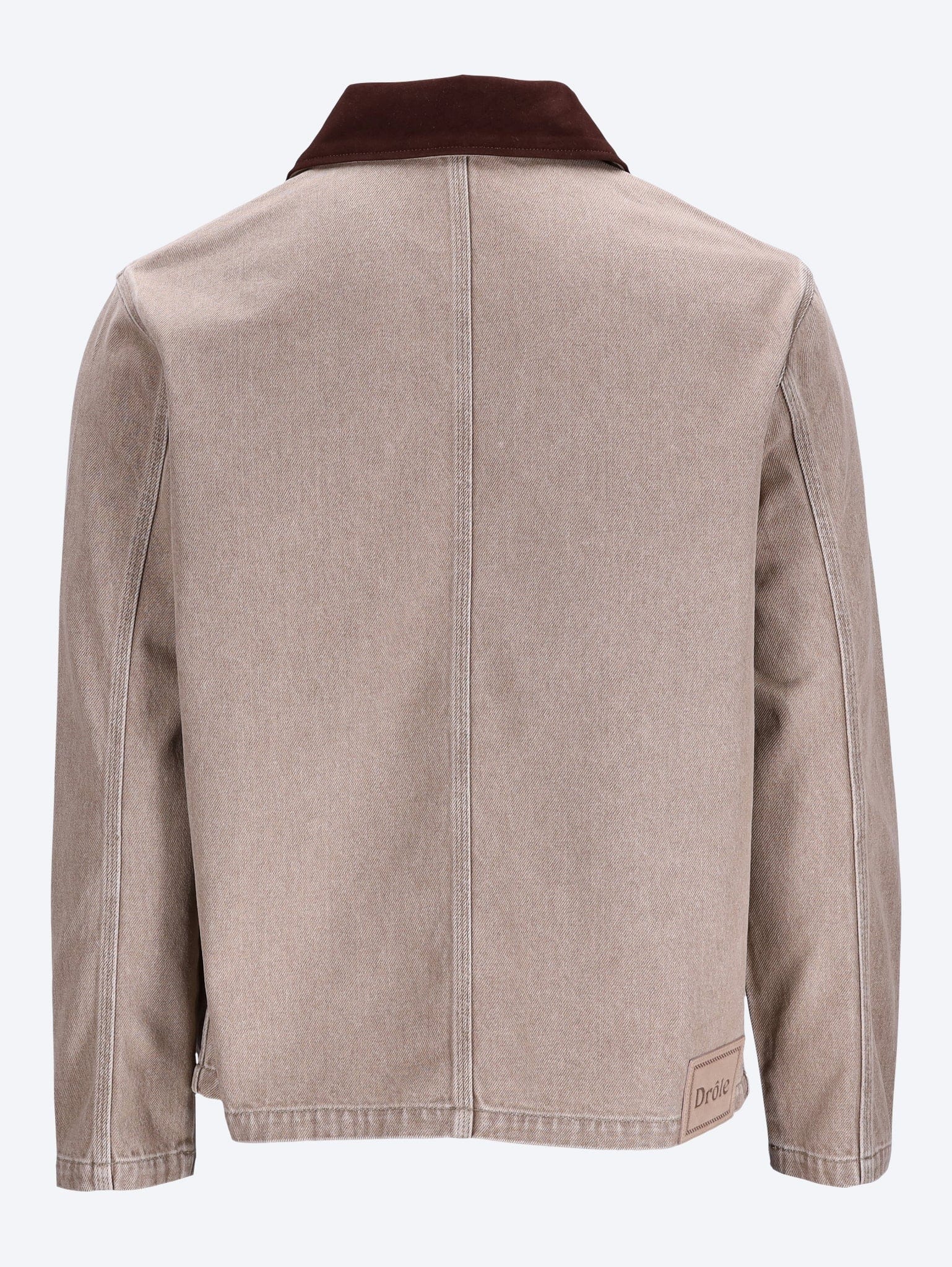 DROLE de Monsieur Washed zipped denim jacket