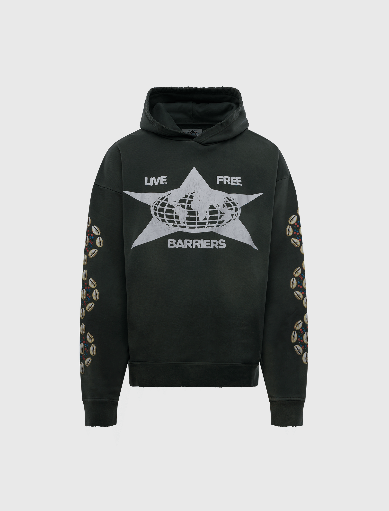 Barriers COWRIE SHELL HIDDEN POCKET HOODIE