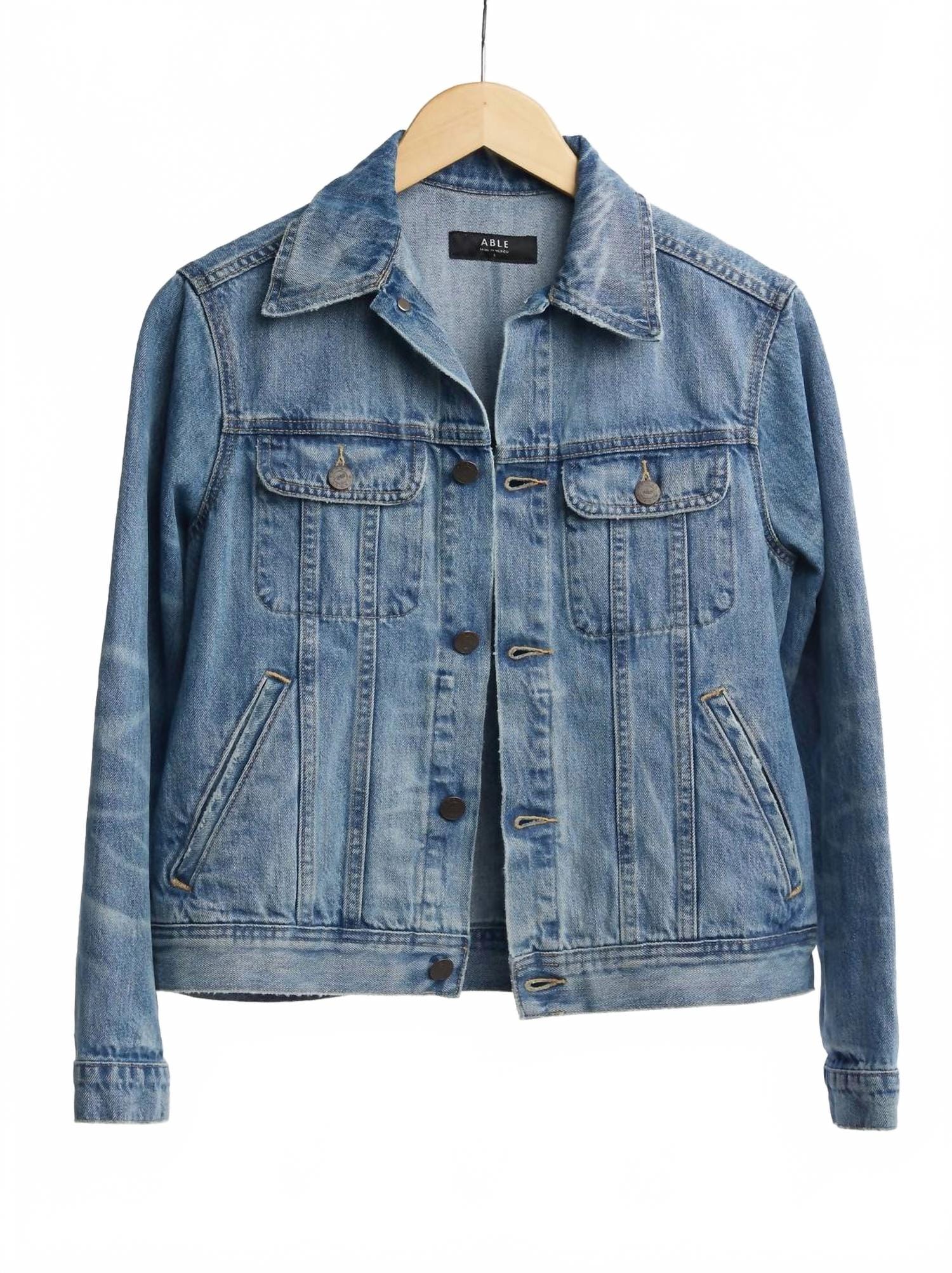 Blue Bailey Long Sleeve Denim Jacket In Blue