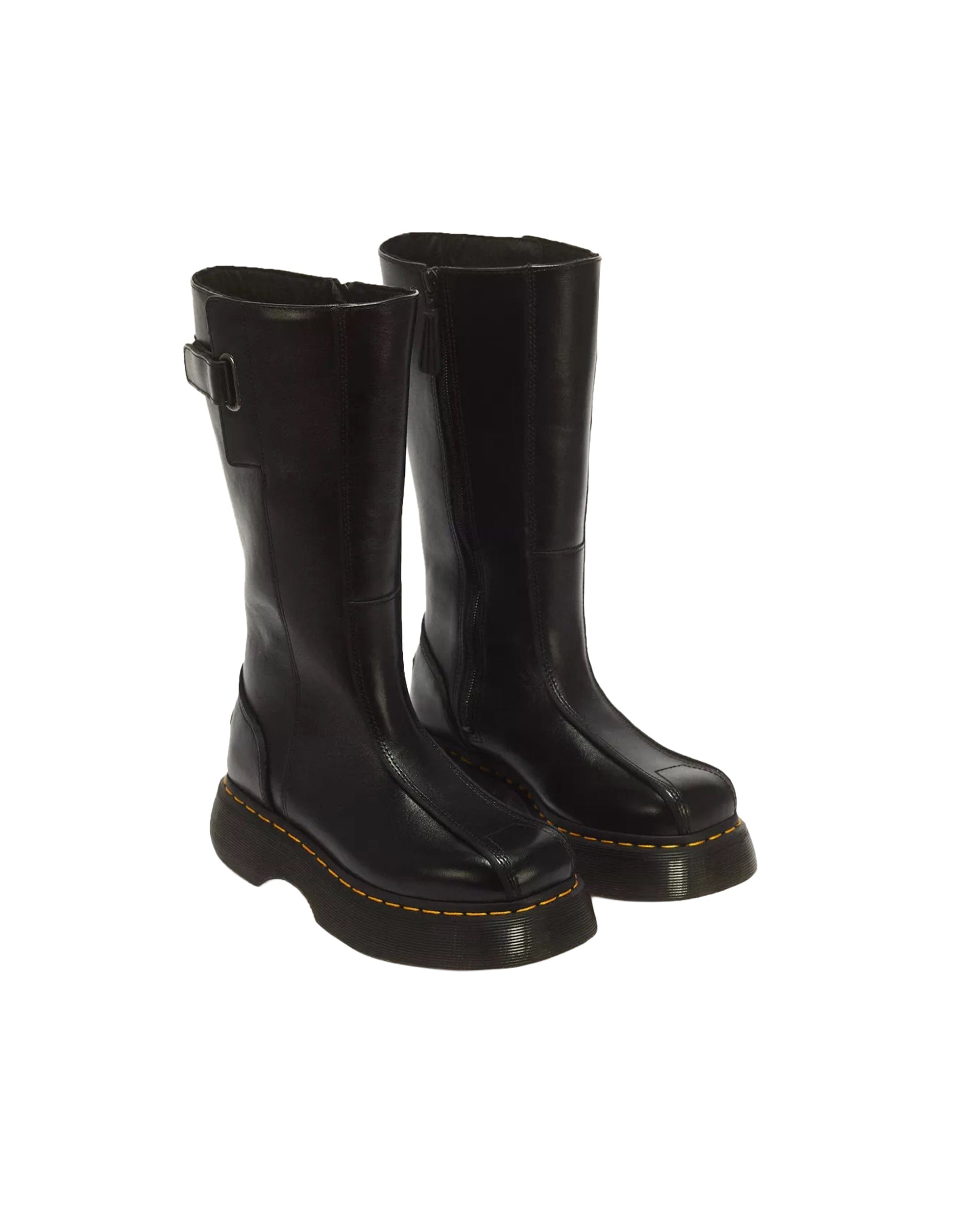 High Buzz Hi Black Milled Gloss High Boots