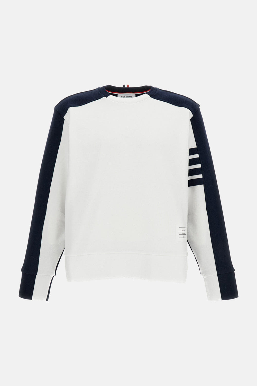 Thom Browne FELPA GIROCOLLO 4 - BAR COLORBLOCK