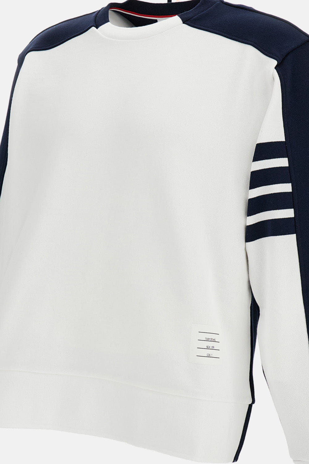 Thom Browne FELPA GIROCOLLO 4 - BAR COLORBLOCK