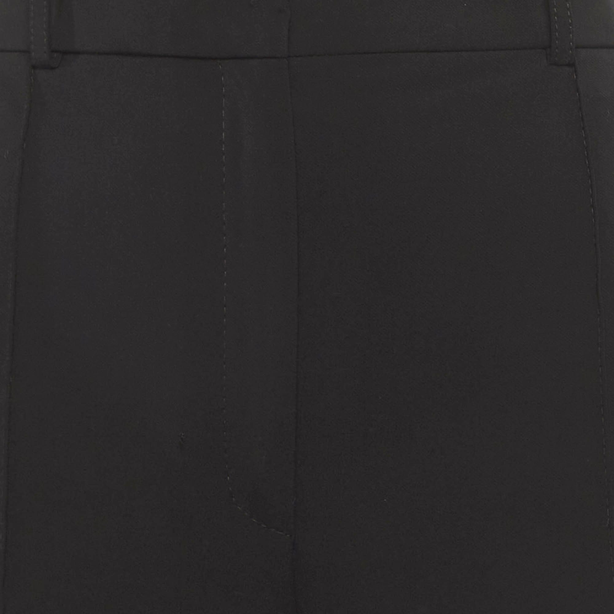 Elisabetta Franchi Black Crepe Trousers