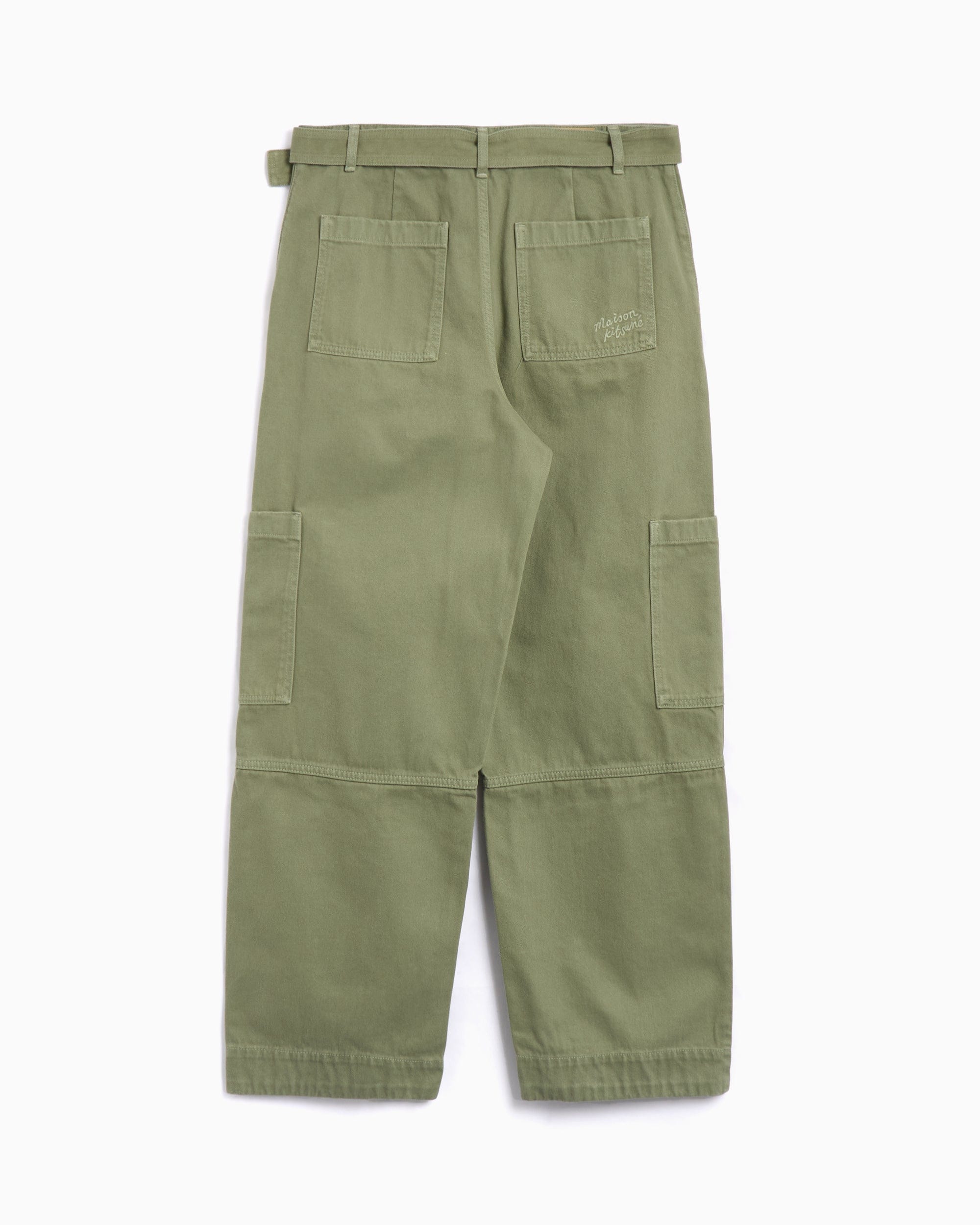 Maison Kitsuné Pantalones vaqueros Cargo Relaxed Maison Kitsuné Maison Kitsuné Belted Men's Denim Pants para hombre