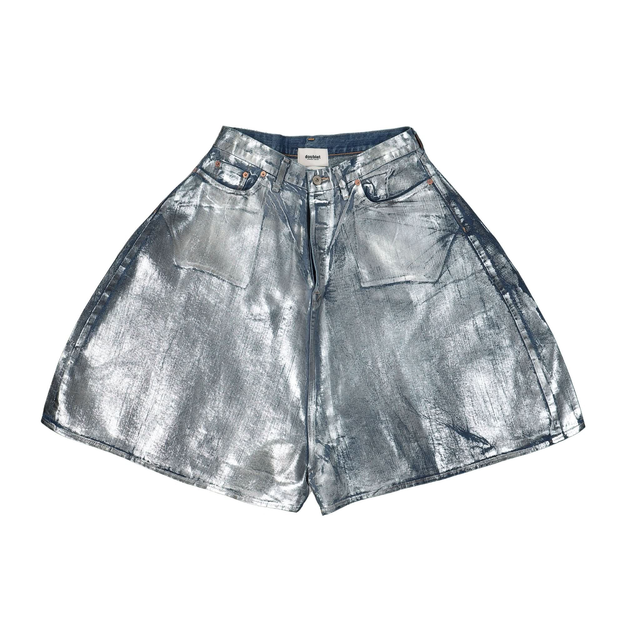 Doublet Foil Denim Short Pants