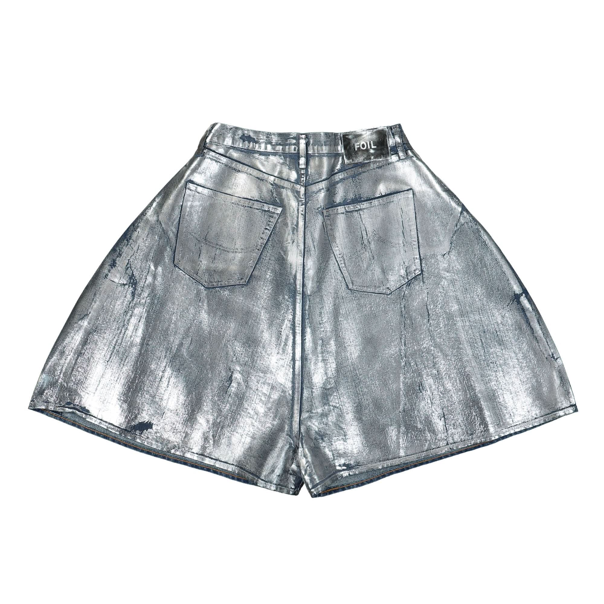 Doublet Foil Denim Short Pants