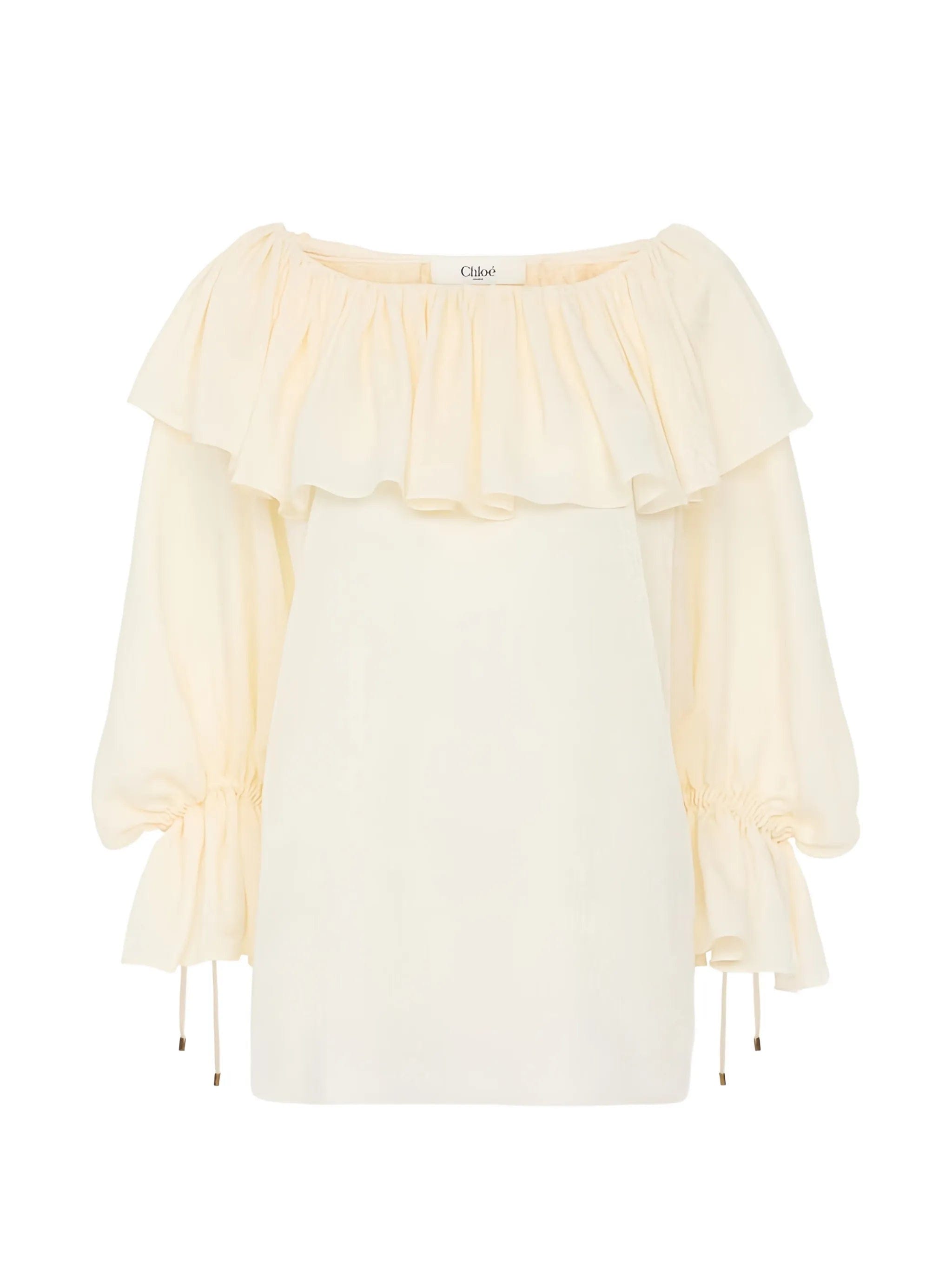 Chloé ruffled long - sleeve blouse