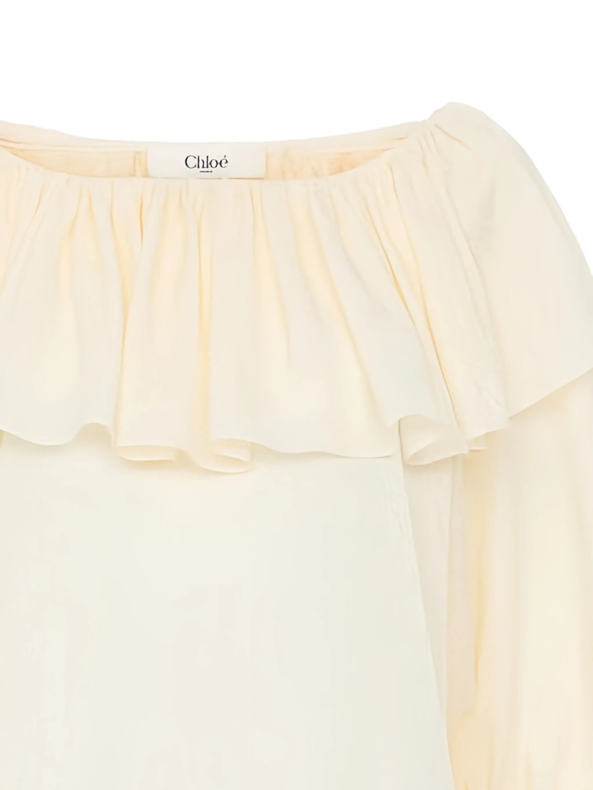 Chloé ruffled long - sleeve blouse