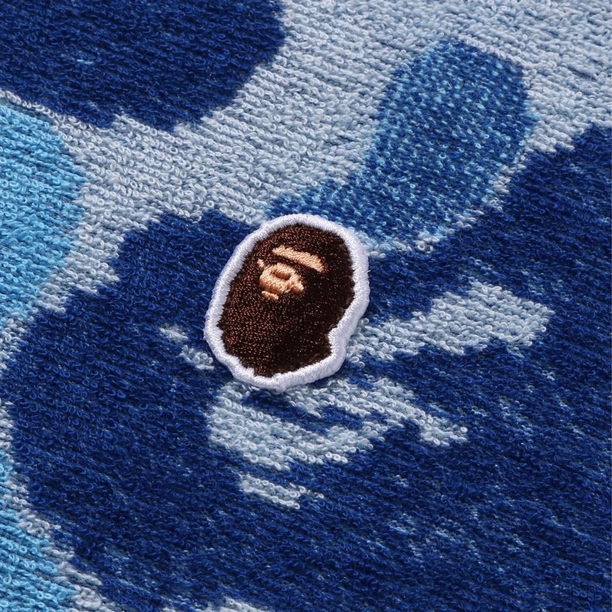 A Bathing Ape BAPE ABC Camo Pile Jacquard One Point T-Shirt Blue
