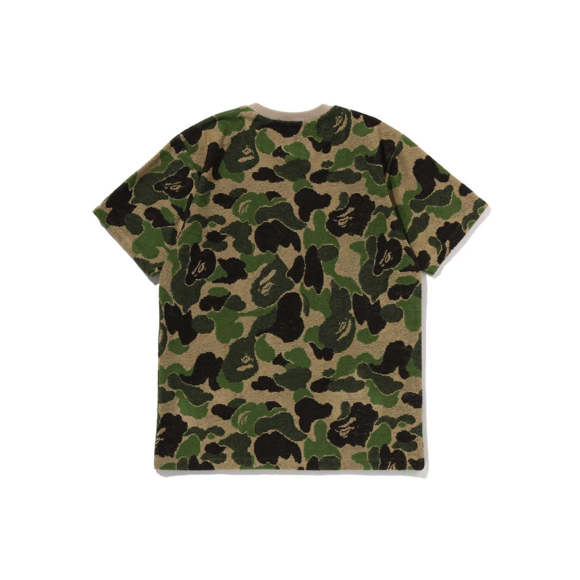 A Bathing Ape BAPE ABC Camo Pile Jacquard One Point T-Shirt Green