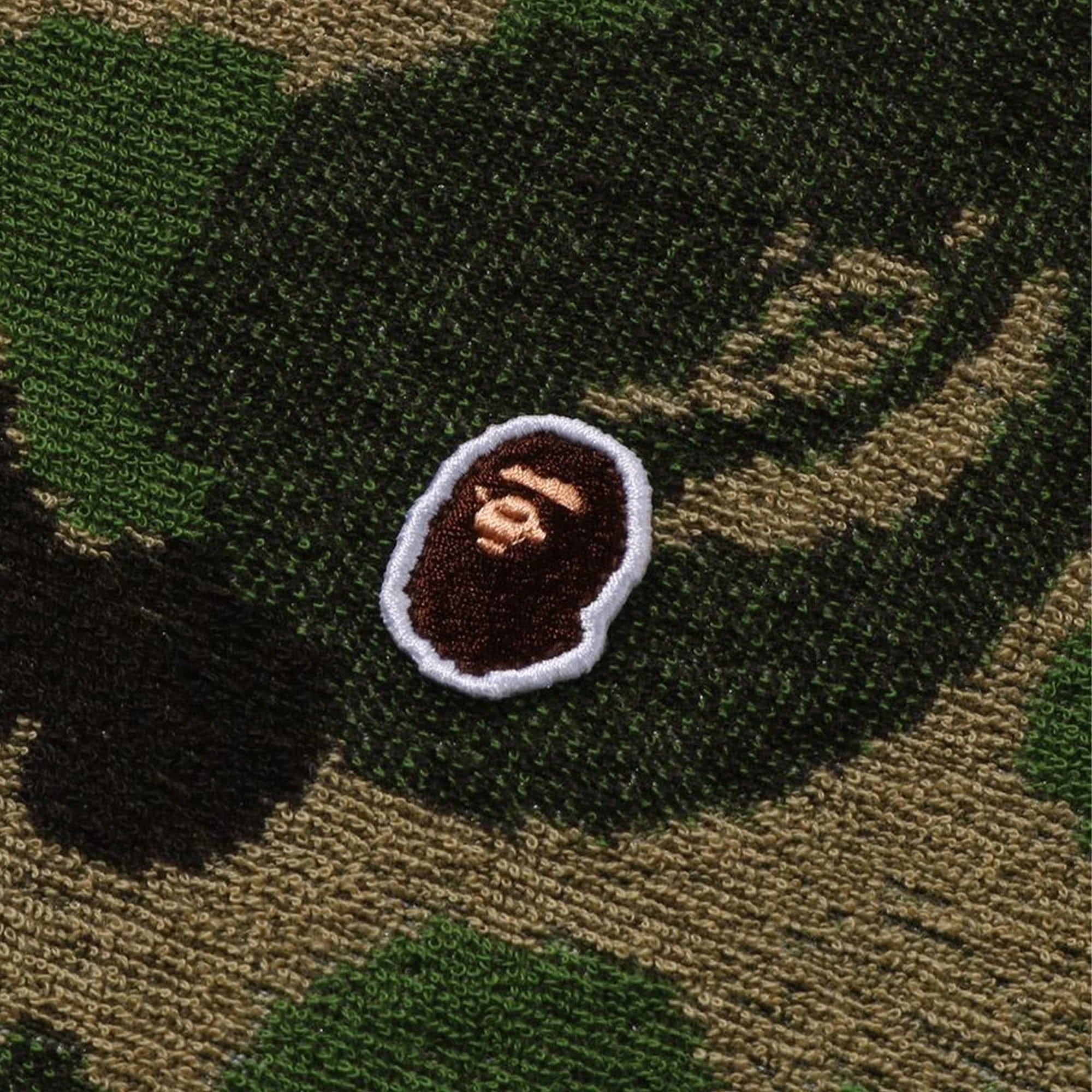A Bathing Ape BAPE ABC Camo Pile Jacquard One Point T-Shirt Green