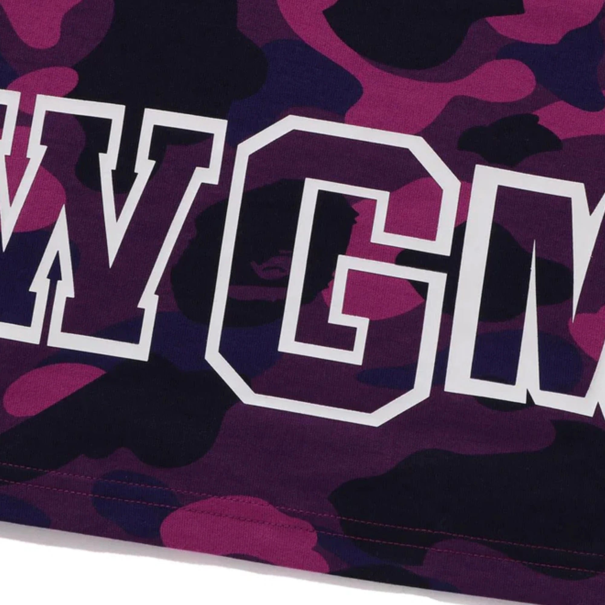 A Bathing Ape BAPE Color Camo Shark T-Shirt Purple