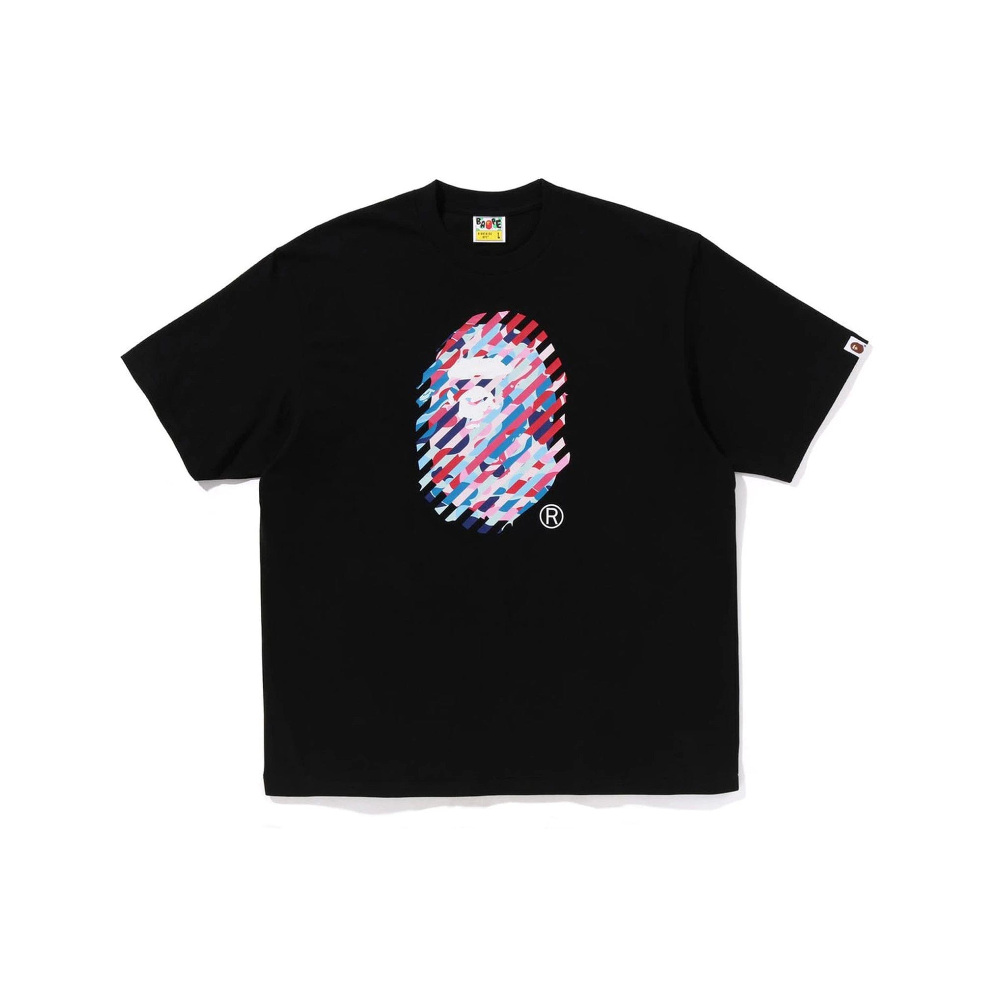 A Bathing Ape BAPE ABC Camo Illusion Ape Head Relaxed Fit T-Shirt Black