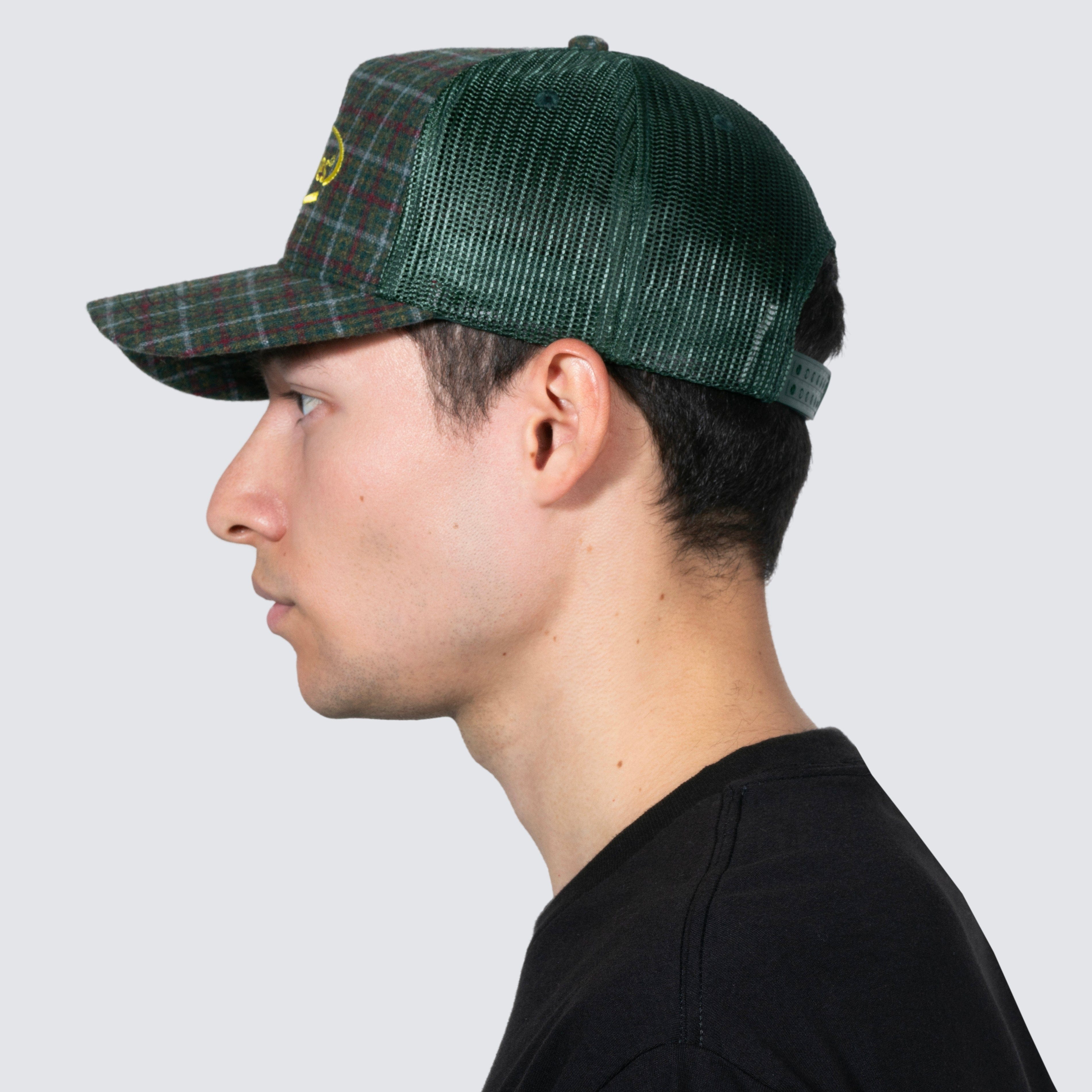 Pleasures HAPPIER PLAID TRUCKER (GREEN)