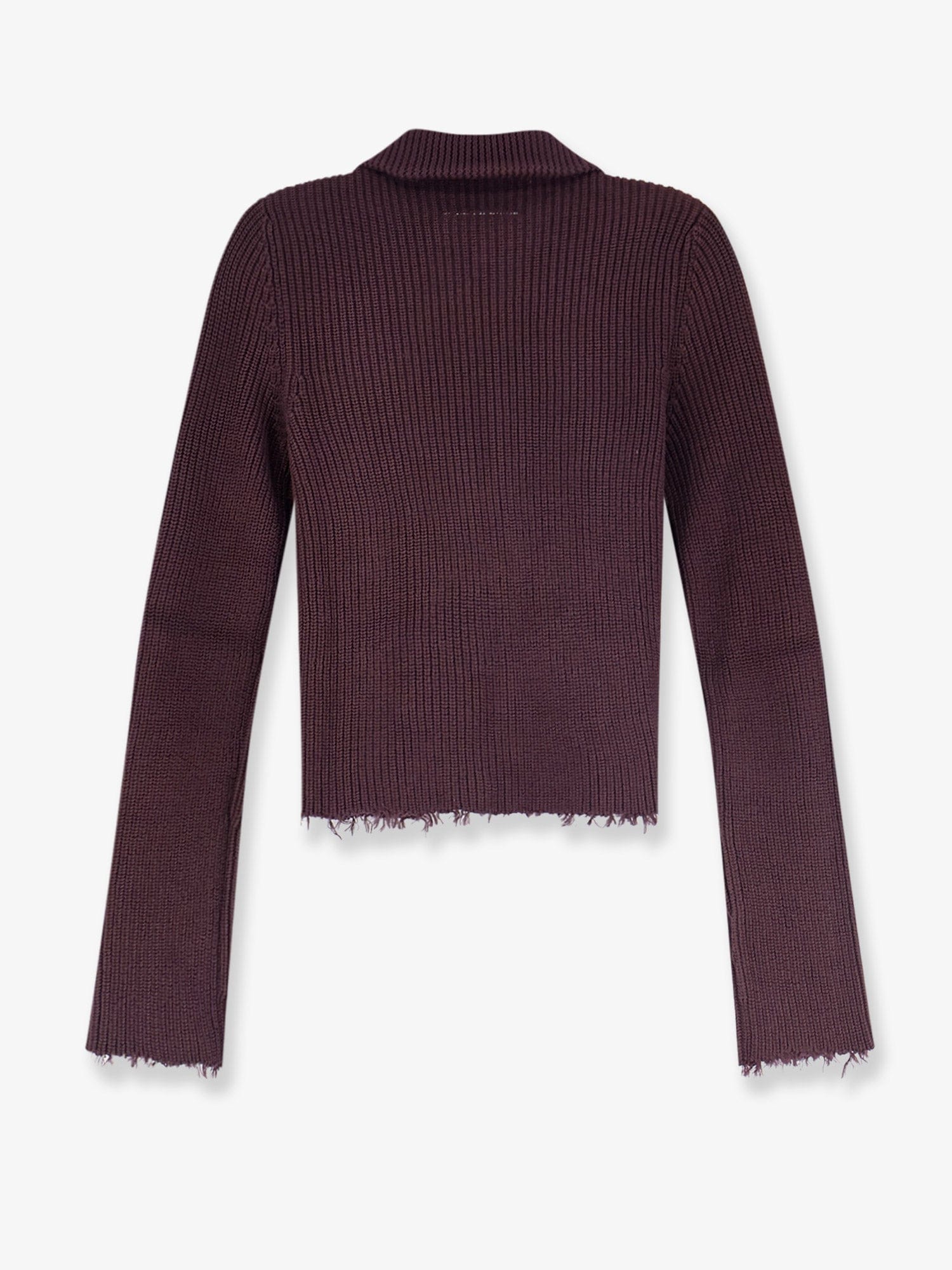 MM6 Maison Margiela Ribbed cotton cardigan