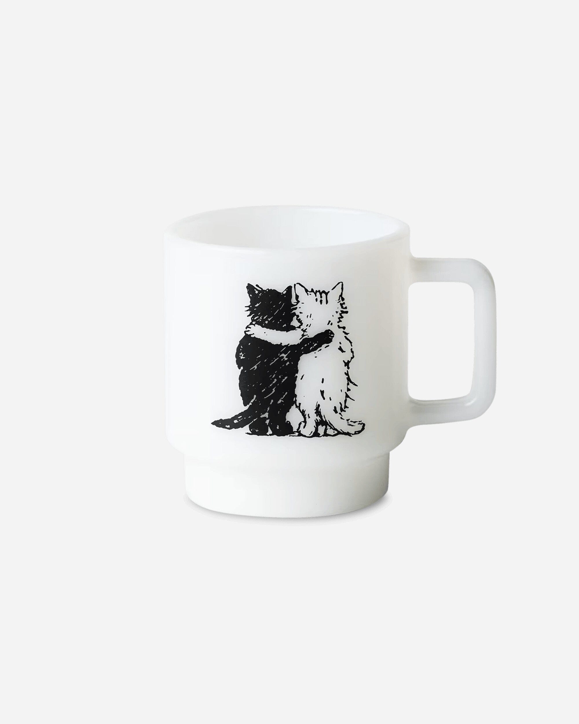Carhartt WIP Hugging Cats Glass Mug White