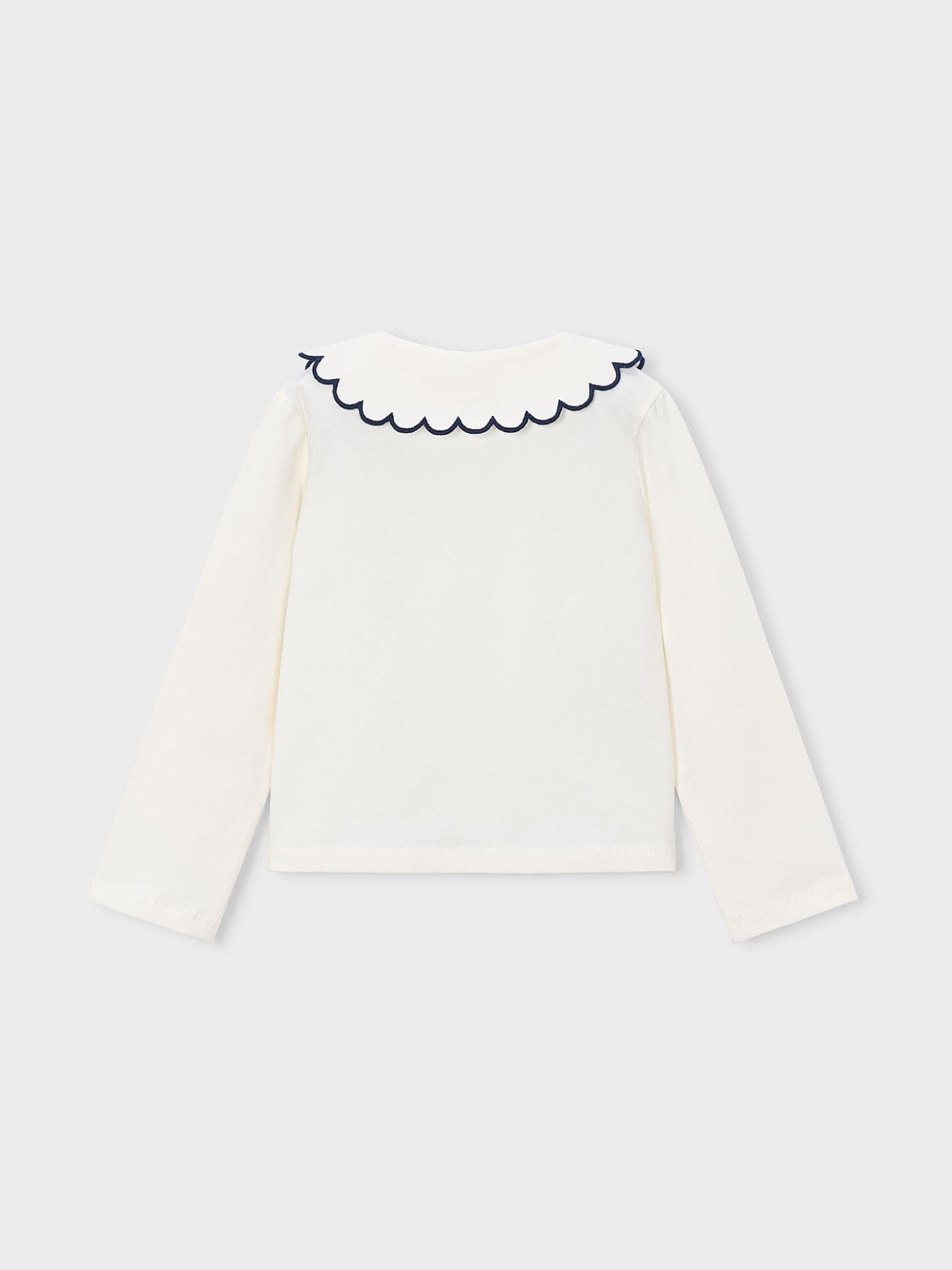 Mayoral Kids' Polo Top Cream