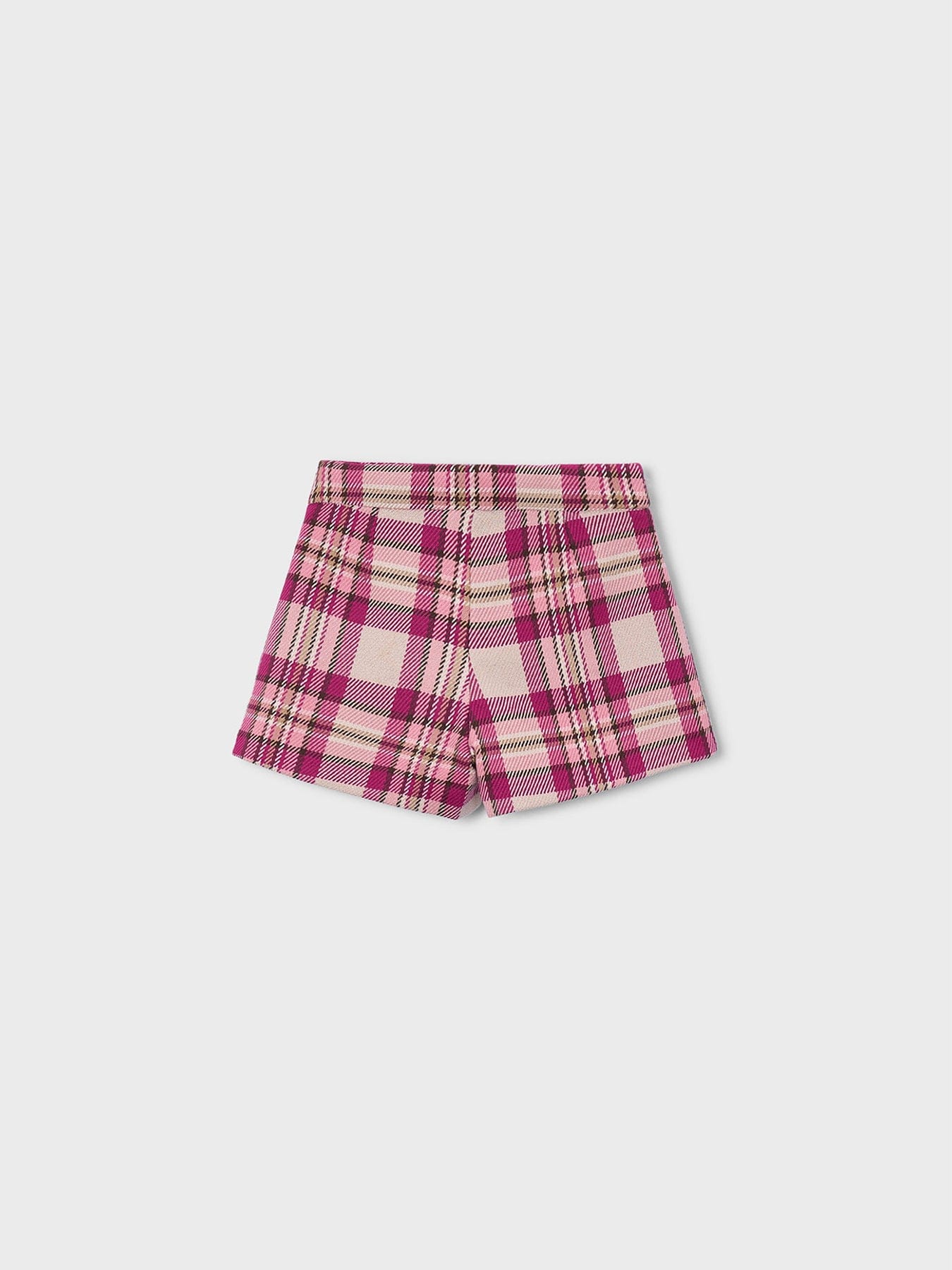 Mayoral Kids' Checked Shorts Pink