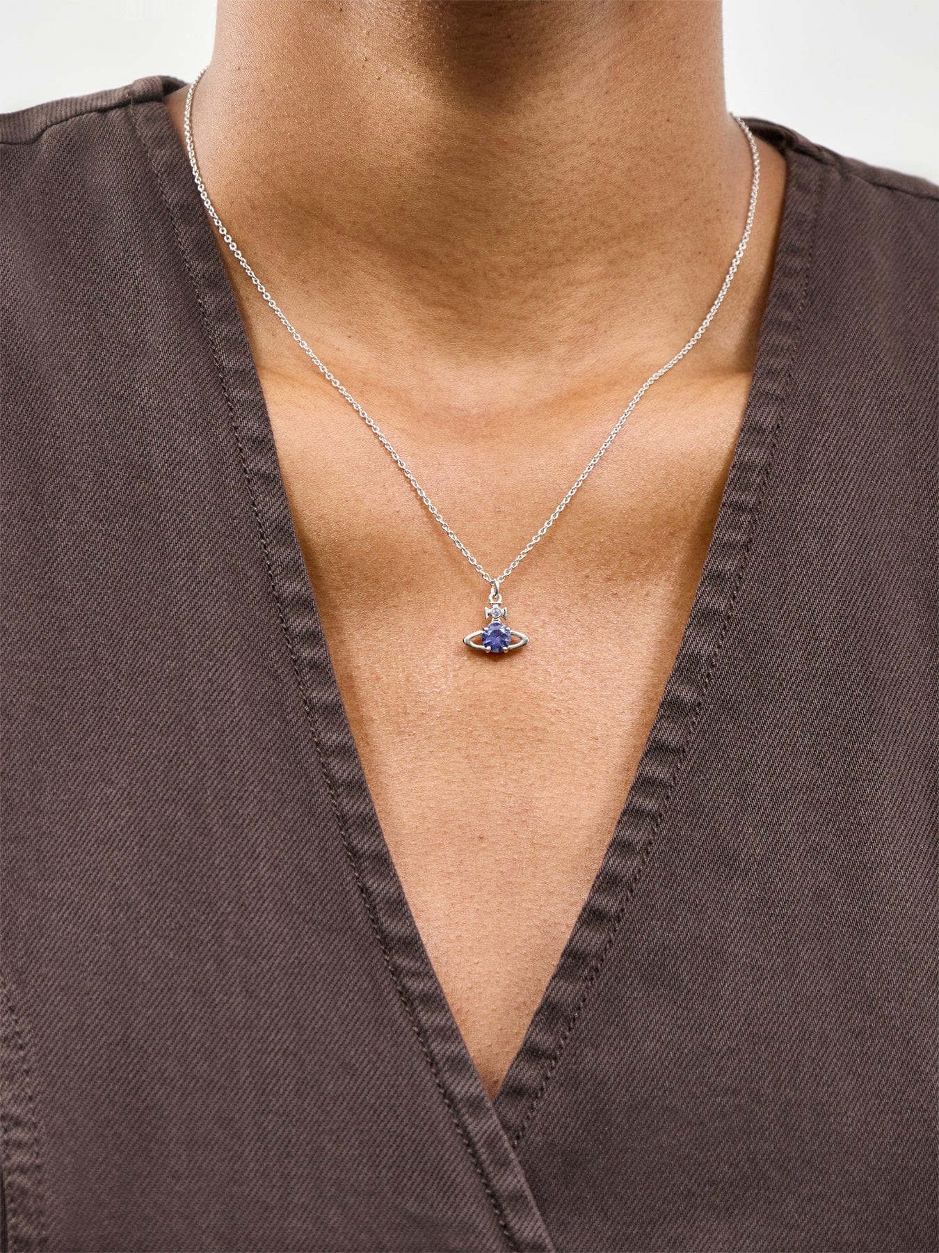 Vivienne Westwood Reina Pendant Necklace Lavender