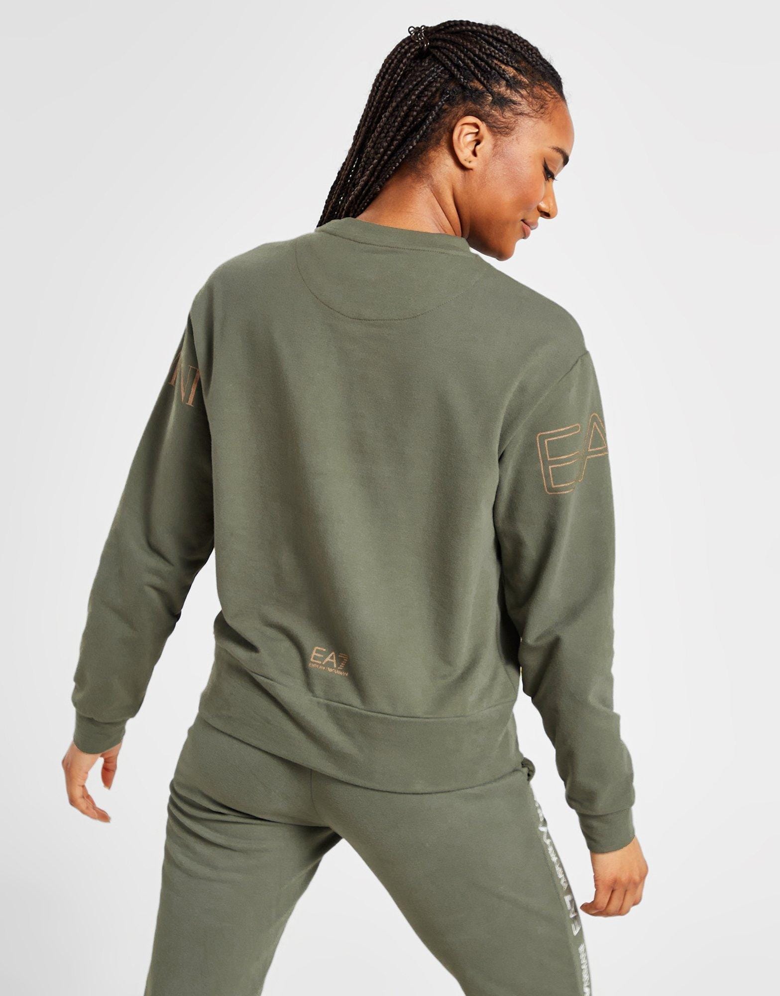 EA7 Oversized Logo Crew Sweatshirt