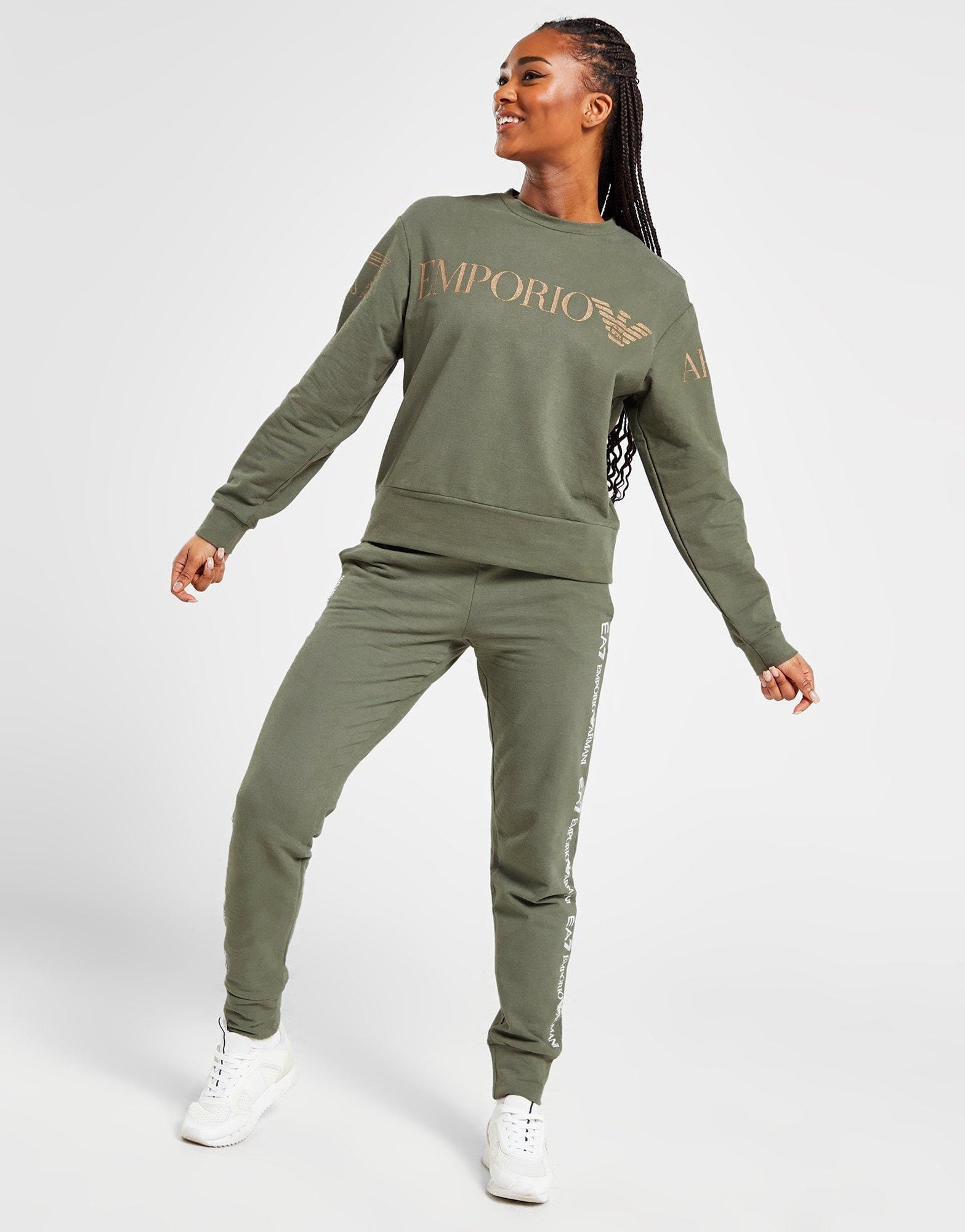 EA7 Oversized Logo Crew Sweatshirt