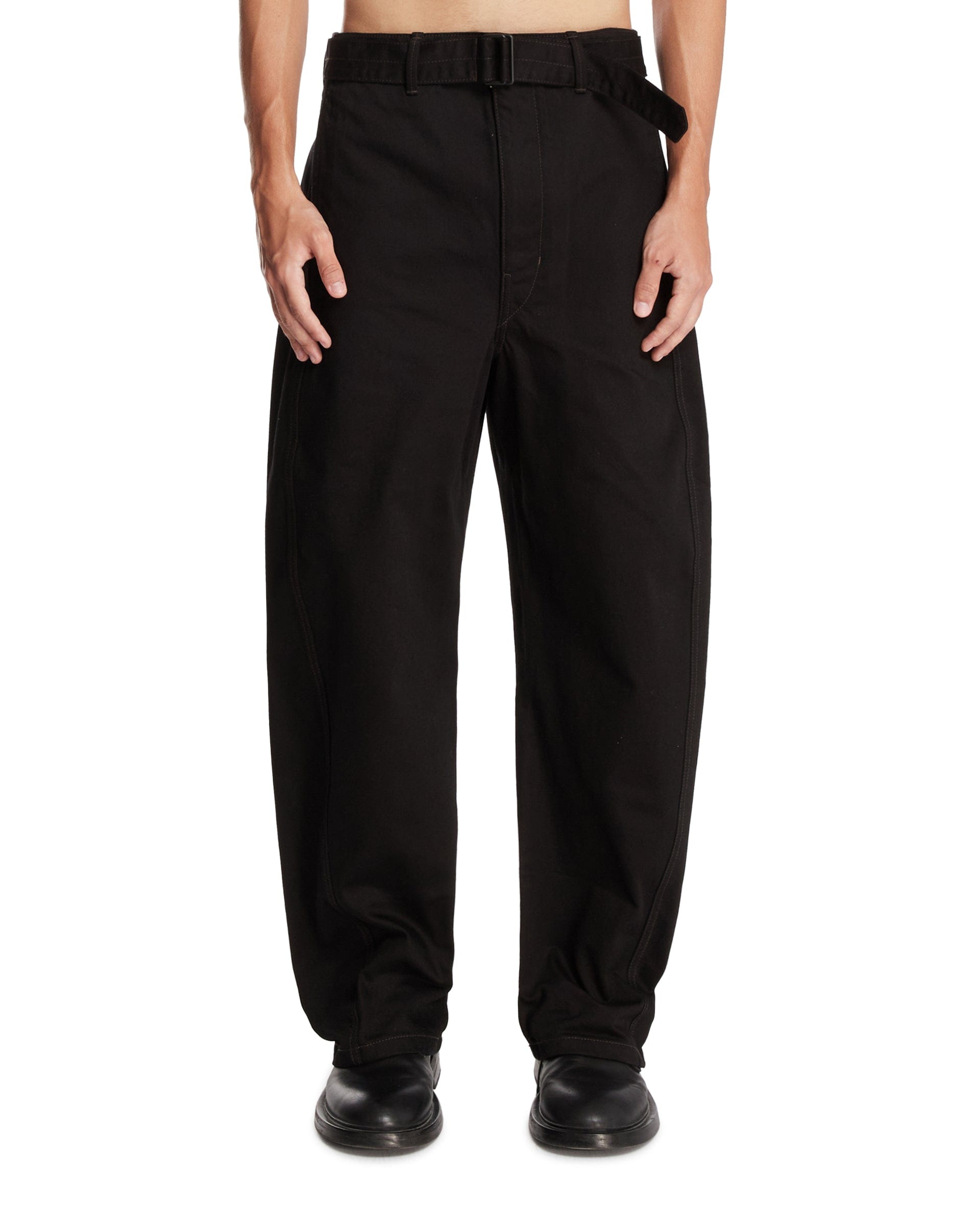 Lemaire Pantaloni Twisted Neri