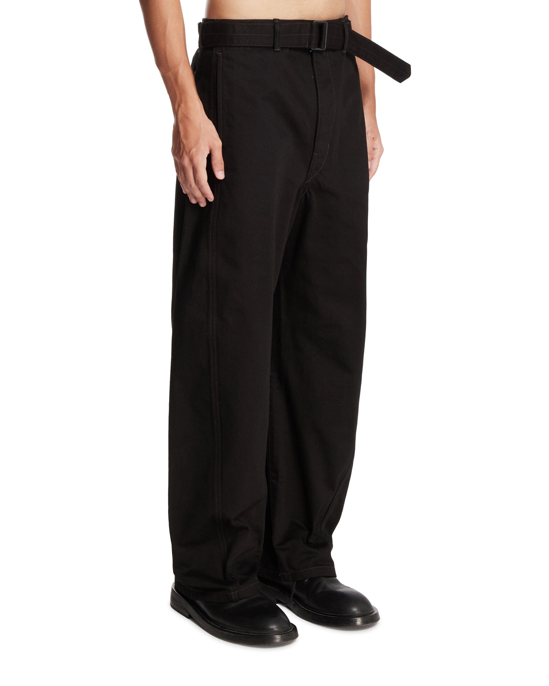 Lemaire Pantaloni Twisted Neri