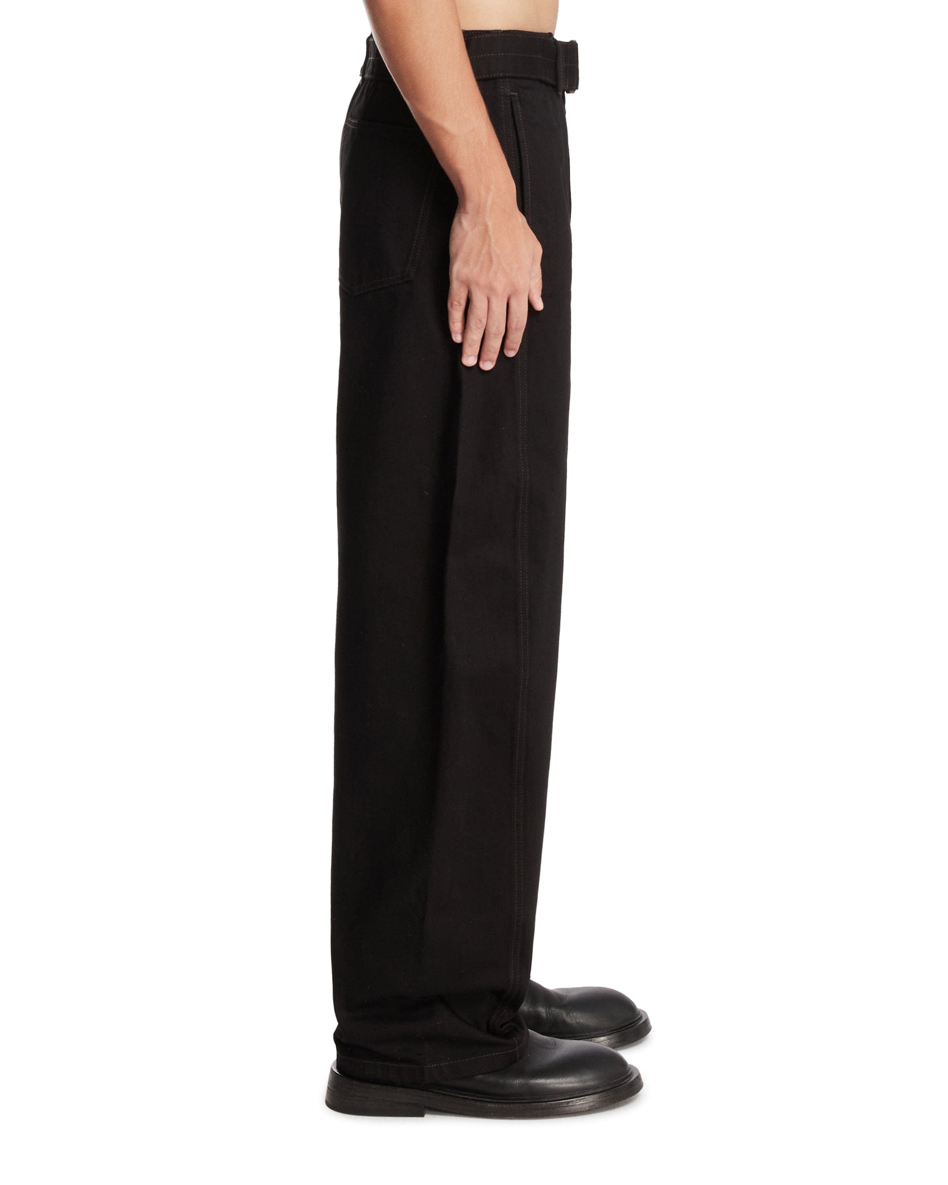 Lemaire Pantaloni Twisted Neri