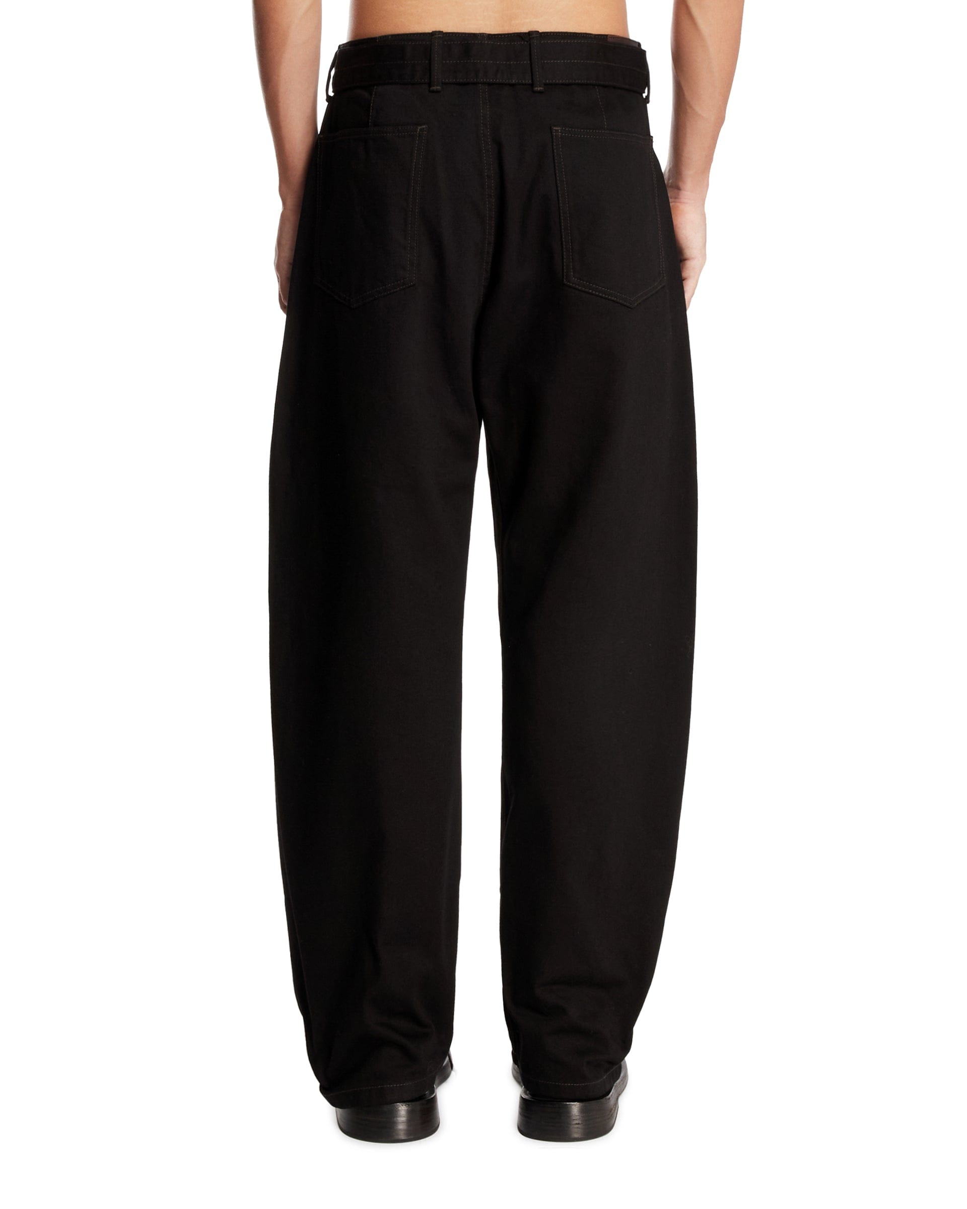 Lemaire Pantaloni Twisted Neri