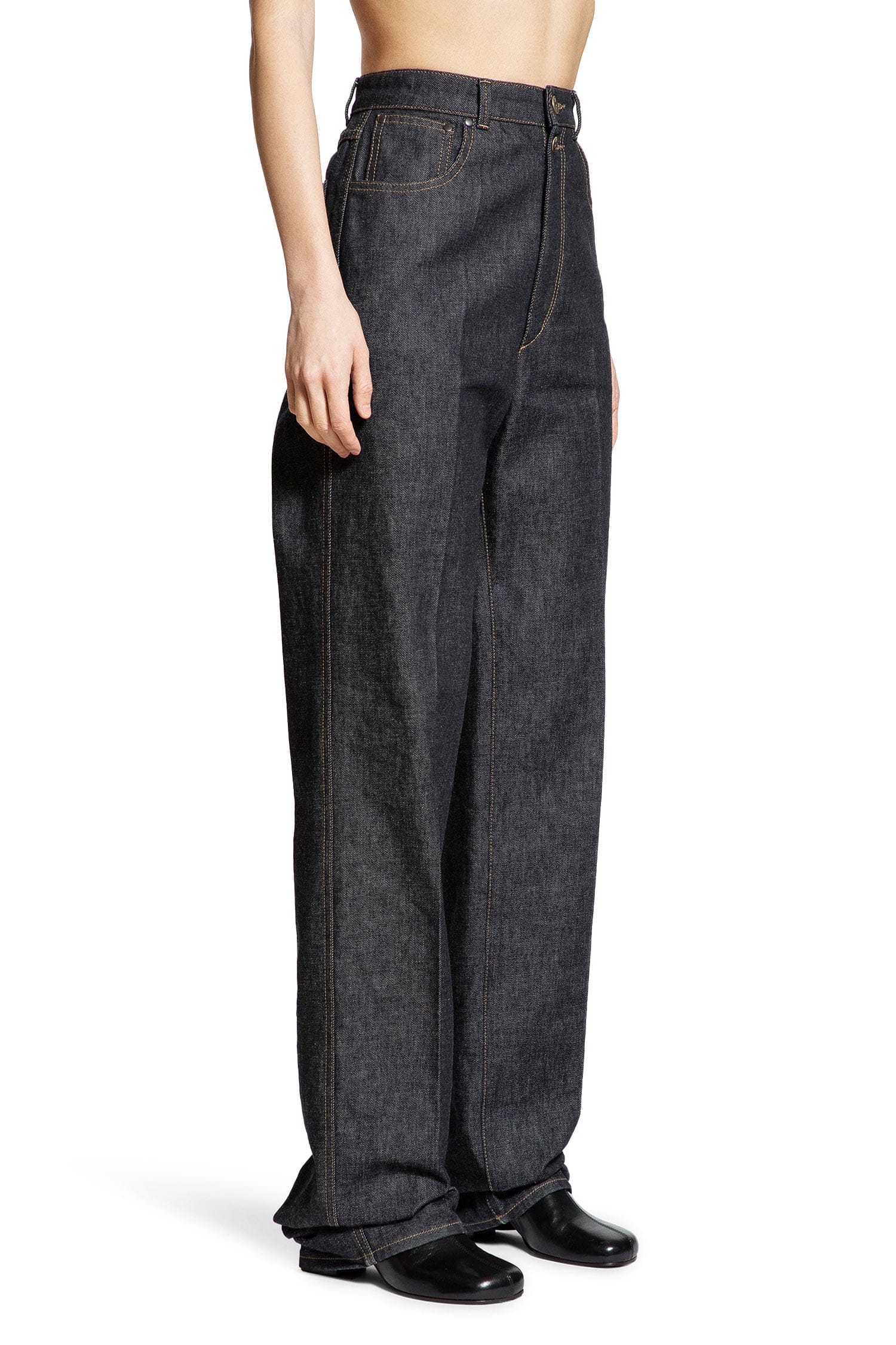 Lemaire High Waisted Straight Jeans