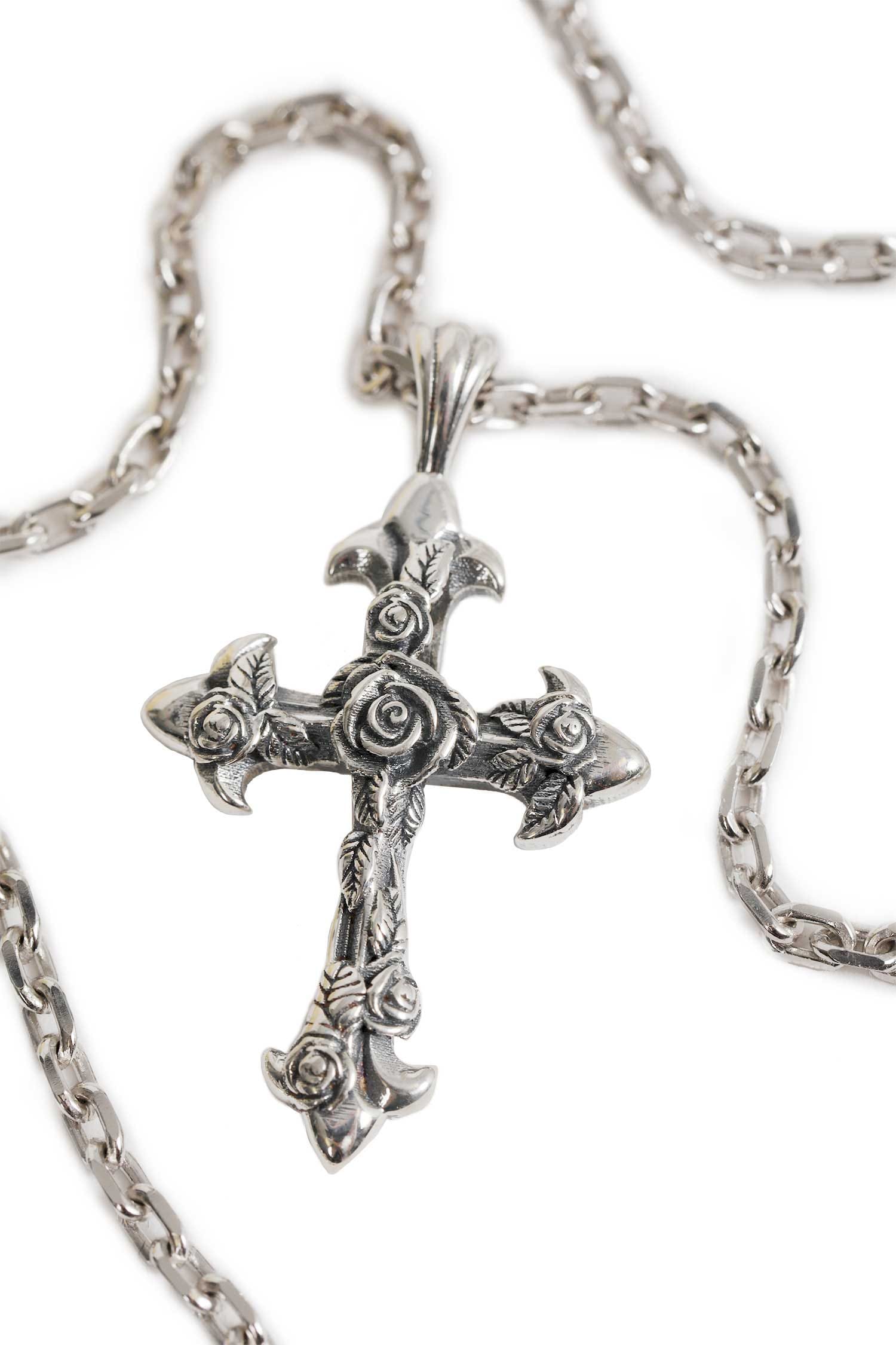Emanuele Bicocchi Rose Cross Small Necklace