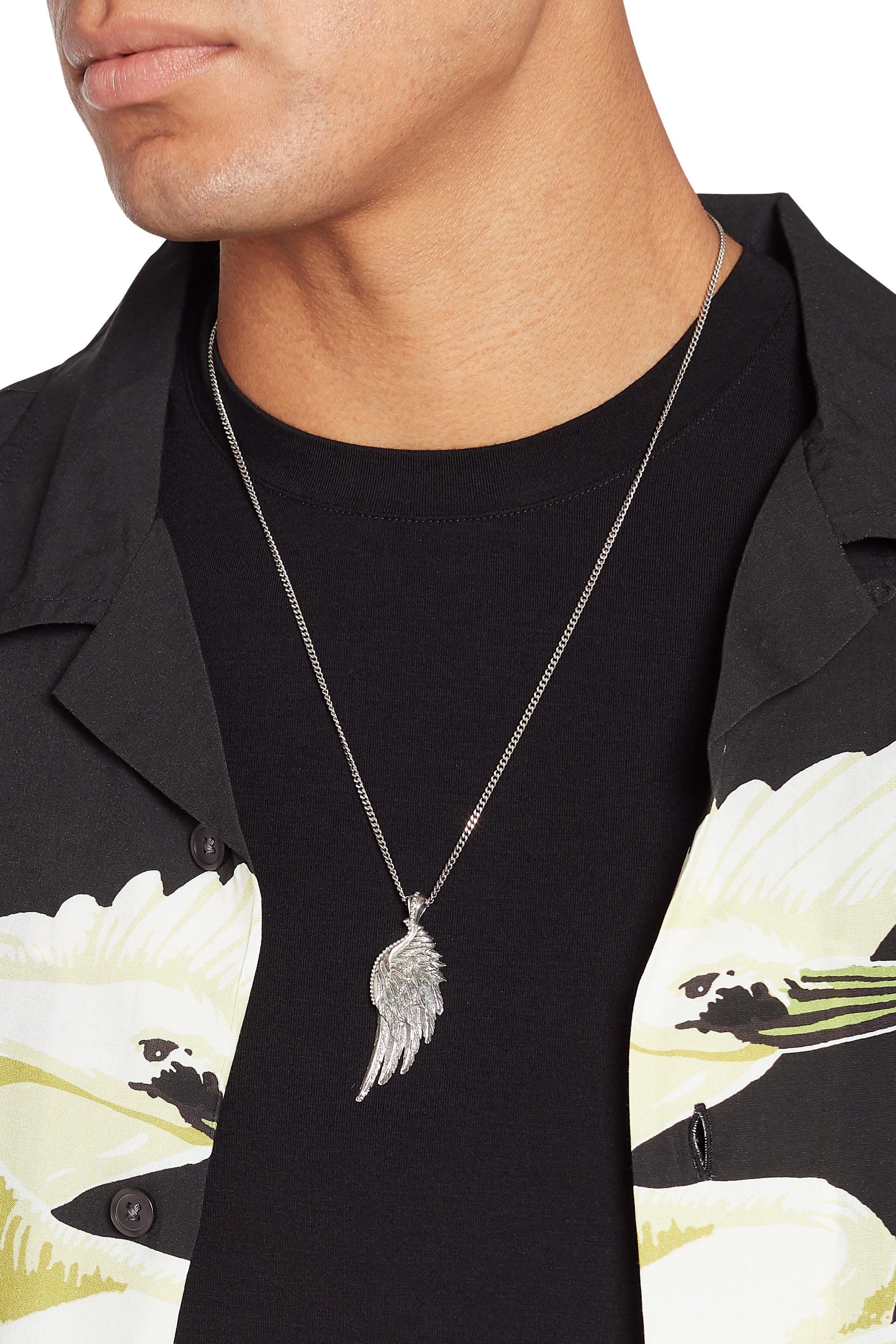 Emanuele Bicocchi Wing Pendant Necklace