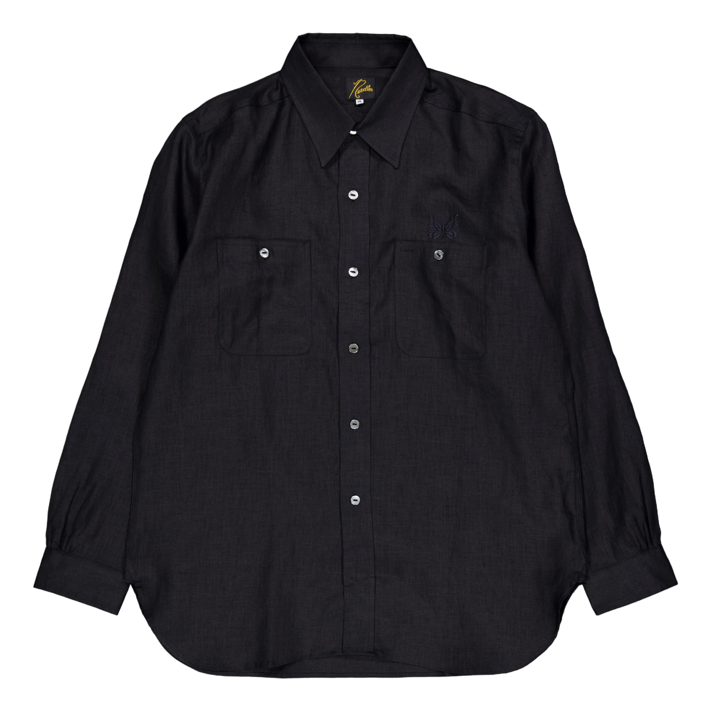 Needles Work Shirt - Linen Can D - black