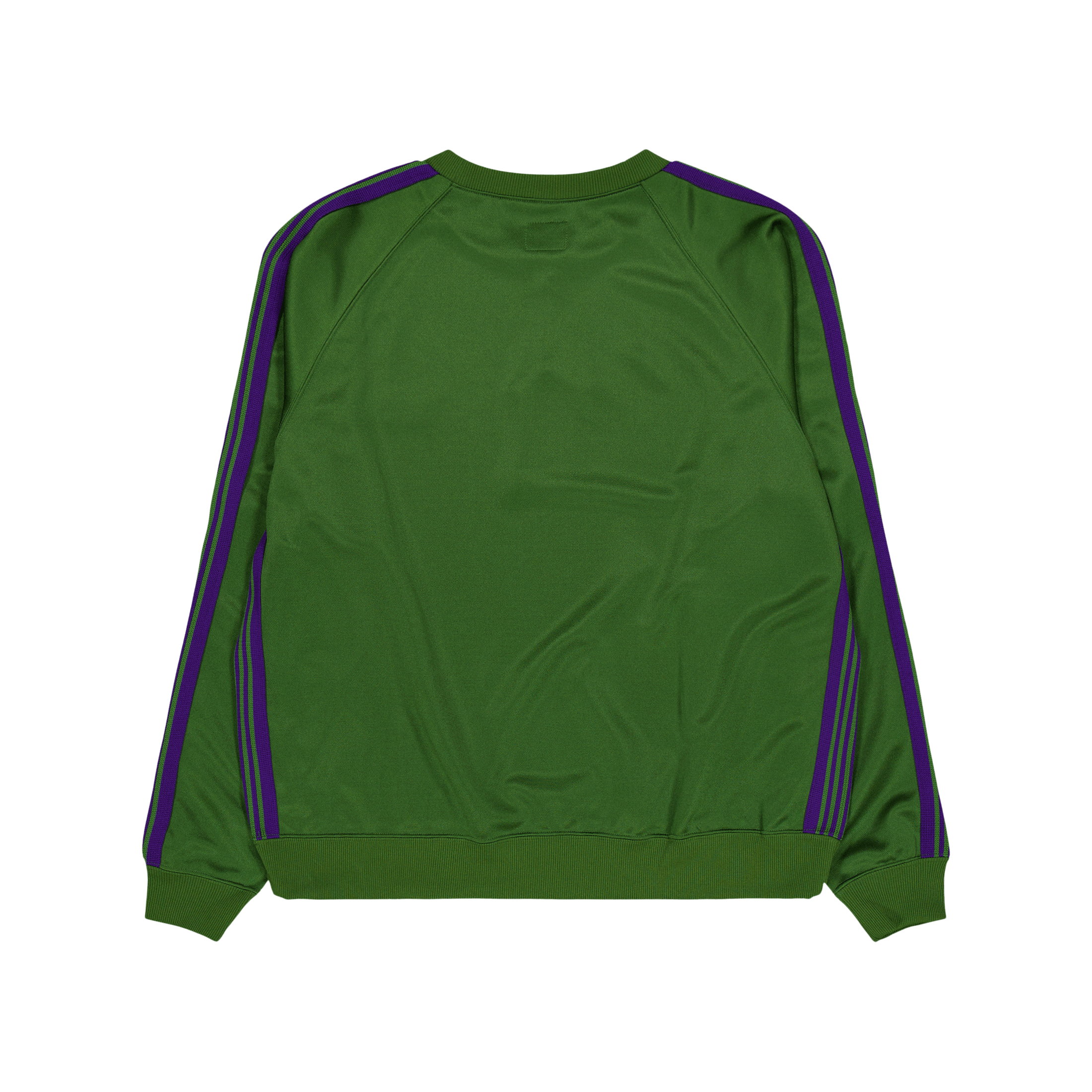 Needles Track Crew Neck Shirt - Poly S A - ivy Green