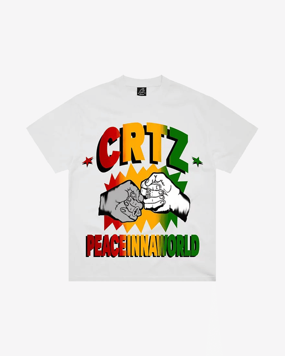 CORTEIZ SS24 PEACEINWORLD NEW BLANK WHITE T-Shirt